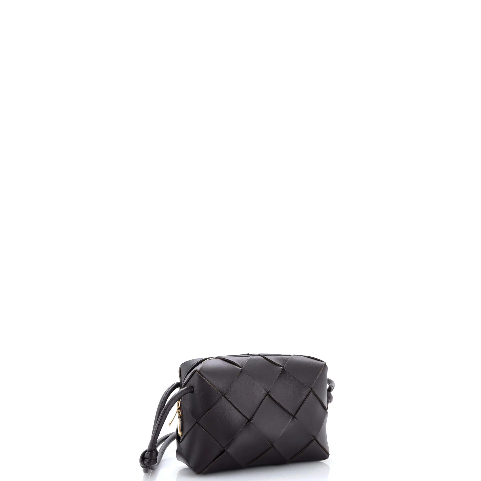 Cassette Camera Crossbody Bag Maxi Intrecciato Leather Small - Image 2