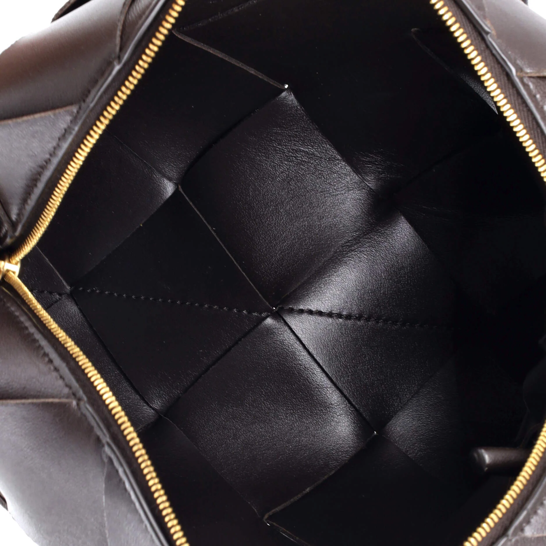 Cassette Camera Crossbody Bag Maxi Intrecciato Leather Small - Image 5