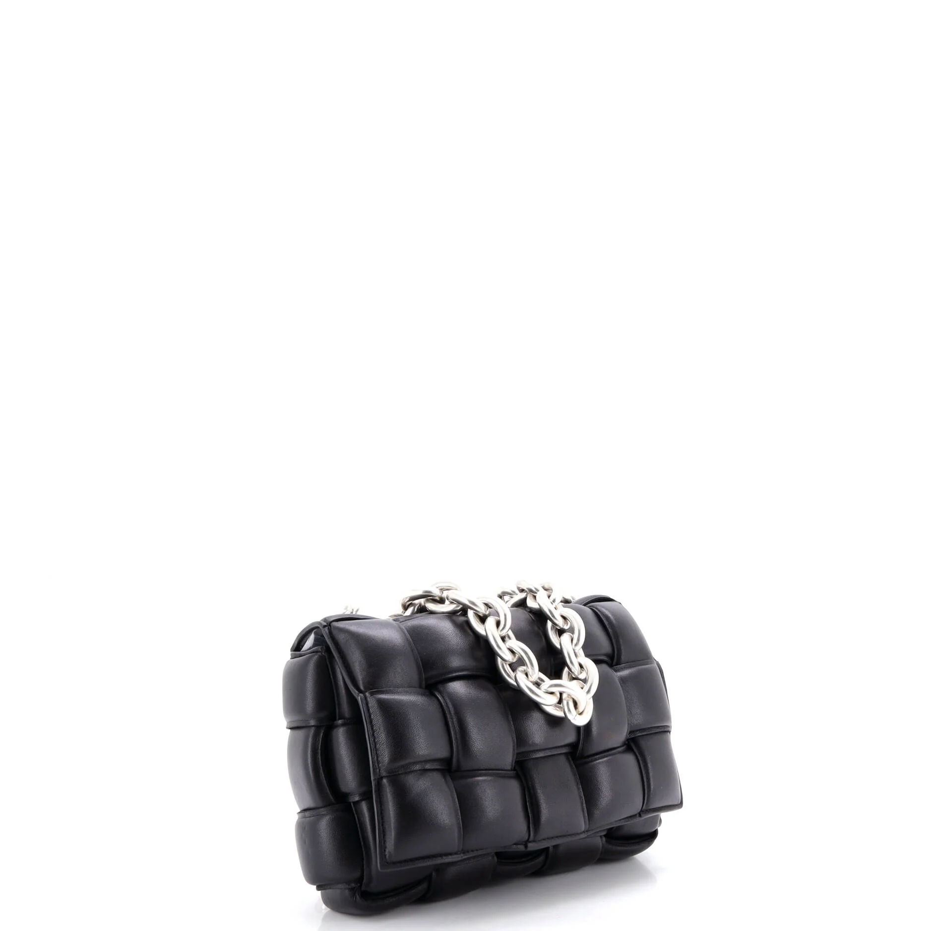 Cassette Chain Crossbody Bag Padded Maxi Intrecciato Leather - Image 2
