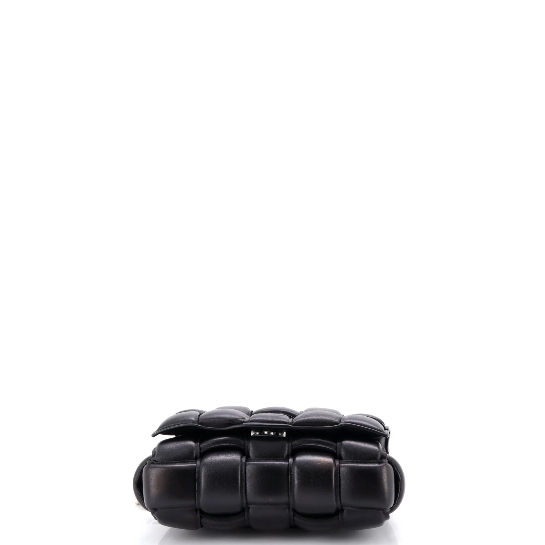 Cassette Chain Crossbody Bag Padded Maxi Intrecciato Leather - Image 4