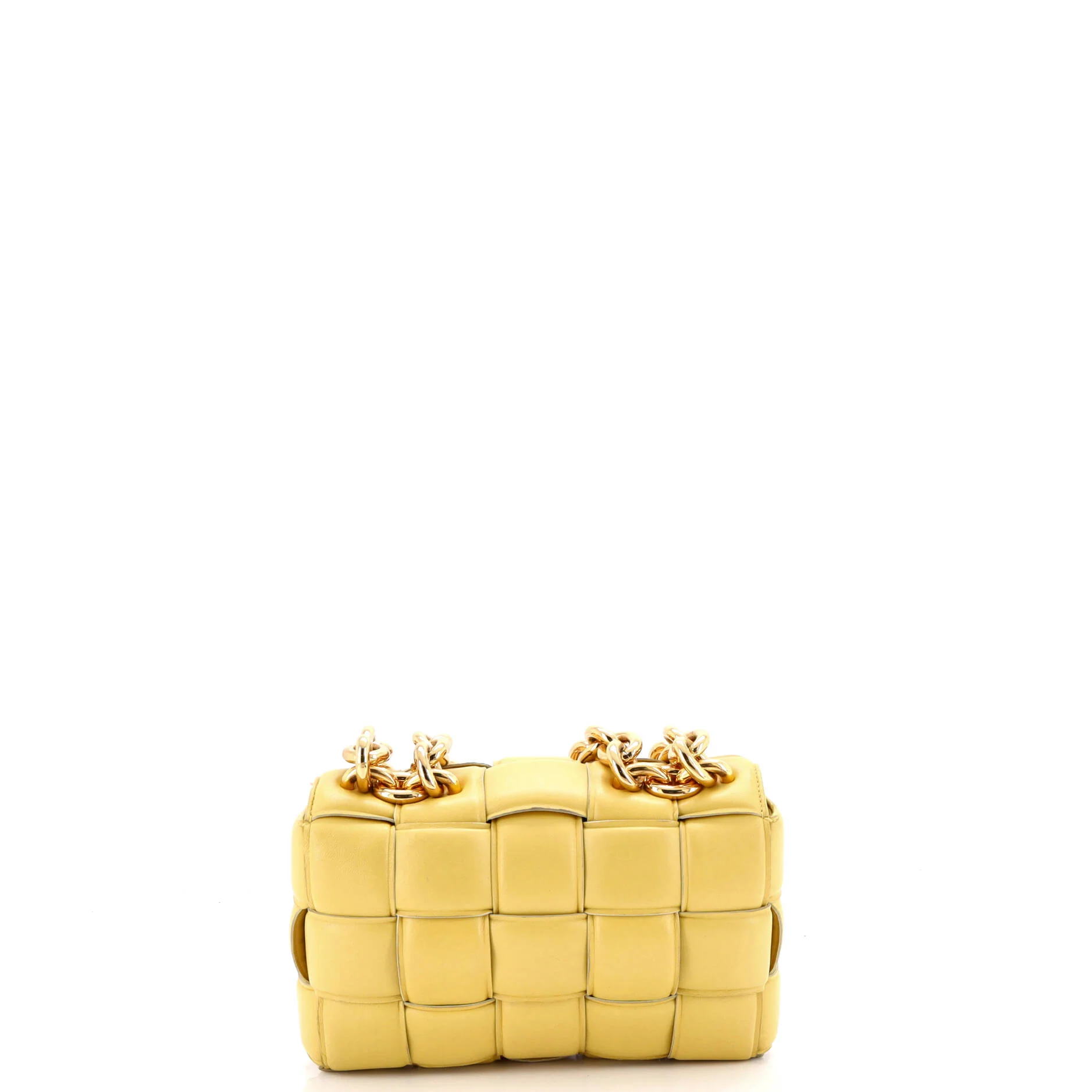 Cassette Chain Crossbody Bag Padded Maxi Intrecciato Leather - Image 3