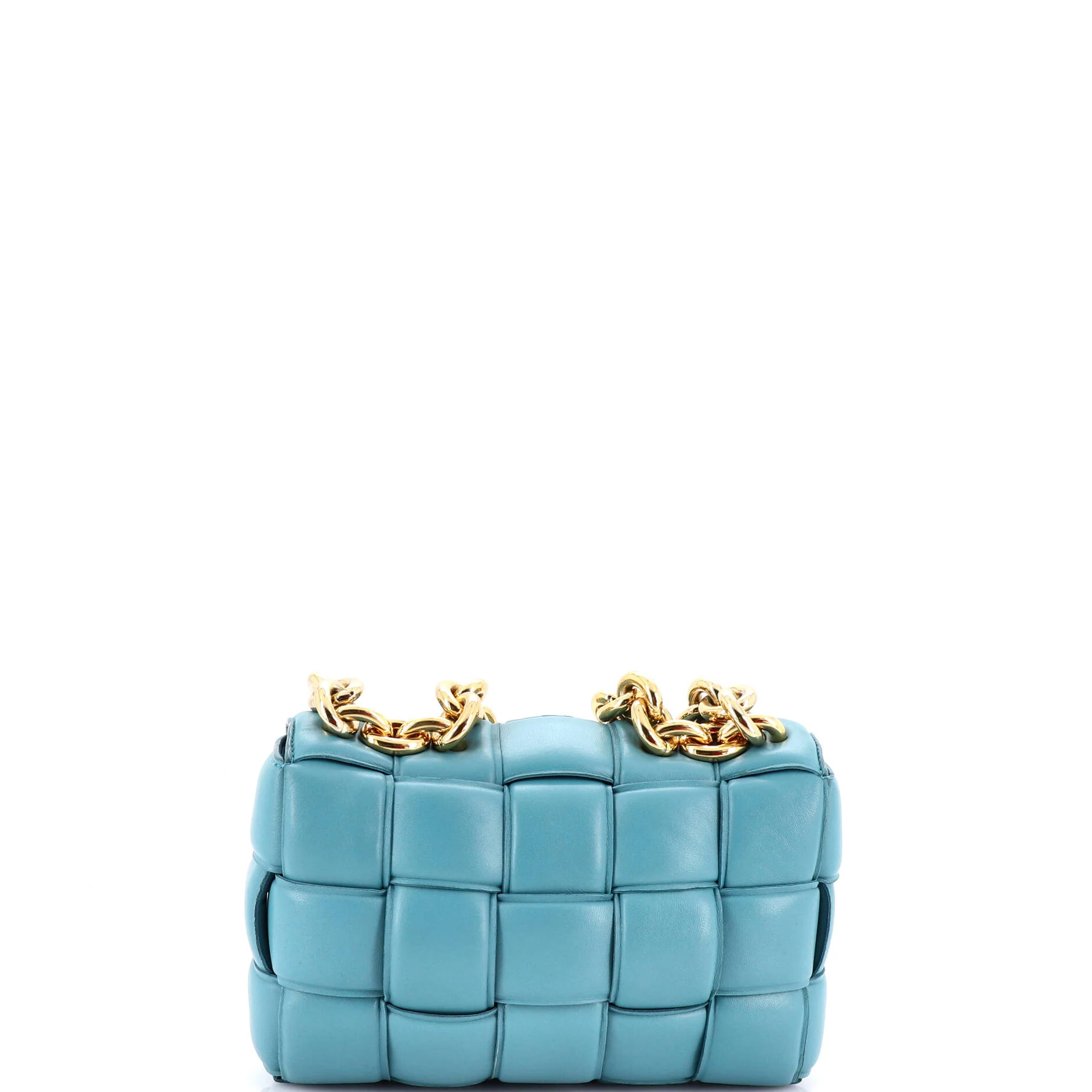 Cassette Chain Crossbody Bag Padded Maxi Intrecciato Leather - Image 3