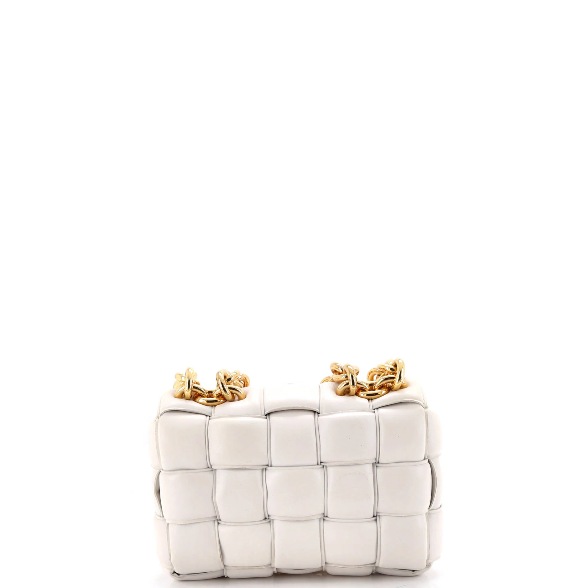 Cassette Chain Crossbody Bag Padded Maxi Intrecciato Leather - Image 3