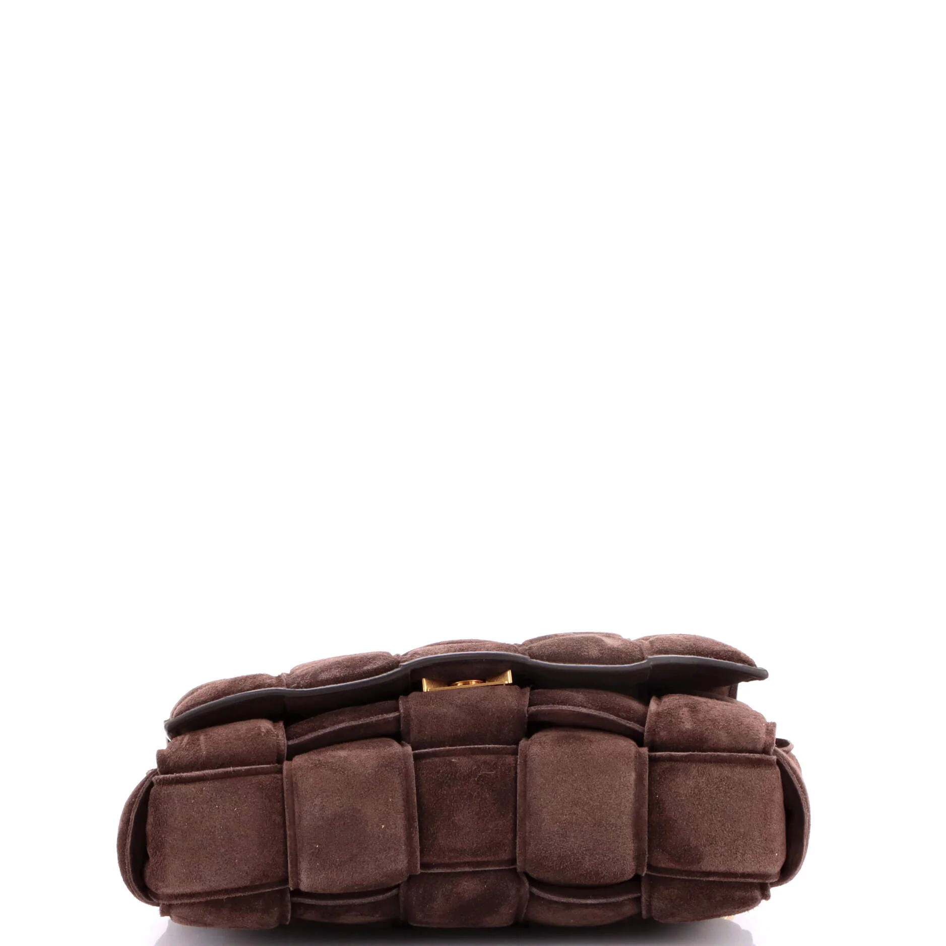 Cassette Chain Crossbody Bag Padded Maxi Intrecciato Suede - Image 4