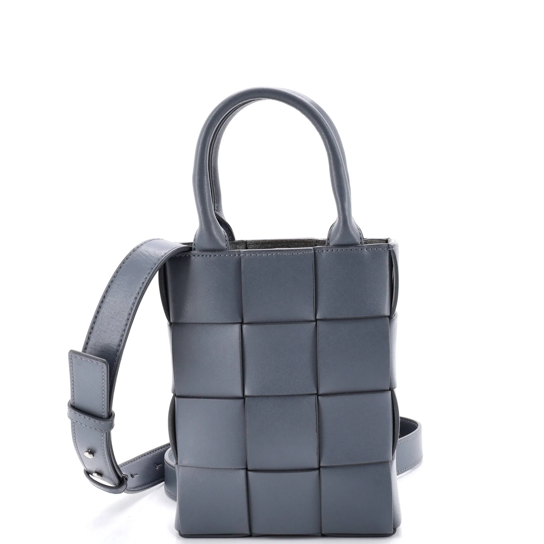 Cassette Convertible Tote Maxi Intrecciato Leather Mini