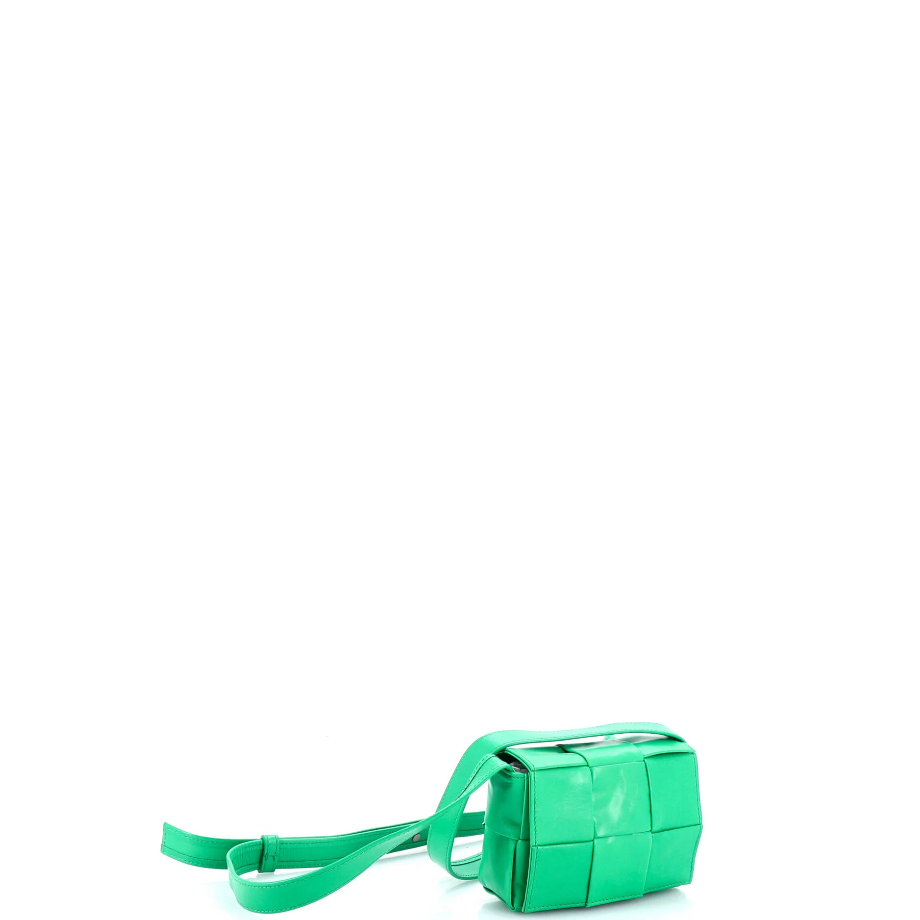 Cassette Crossbody Bag Maxi Intrecciato Leather Candy - Image 2