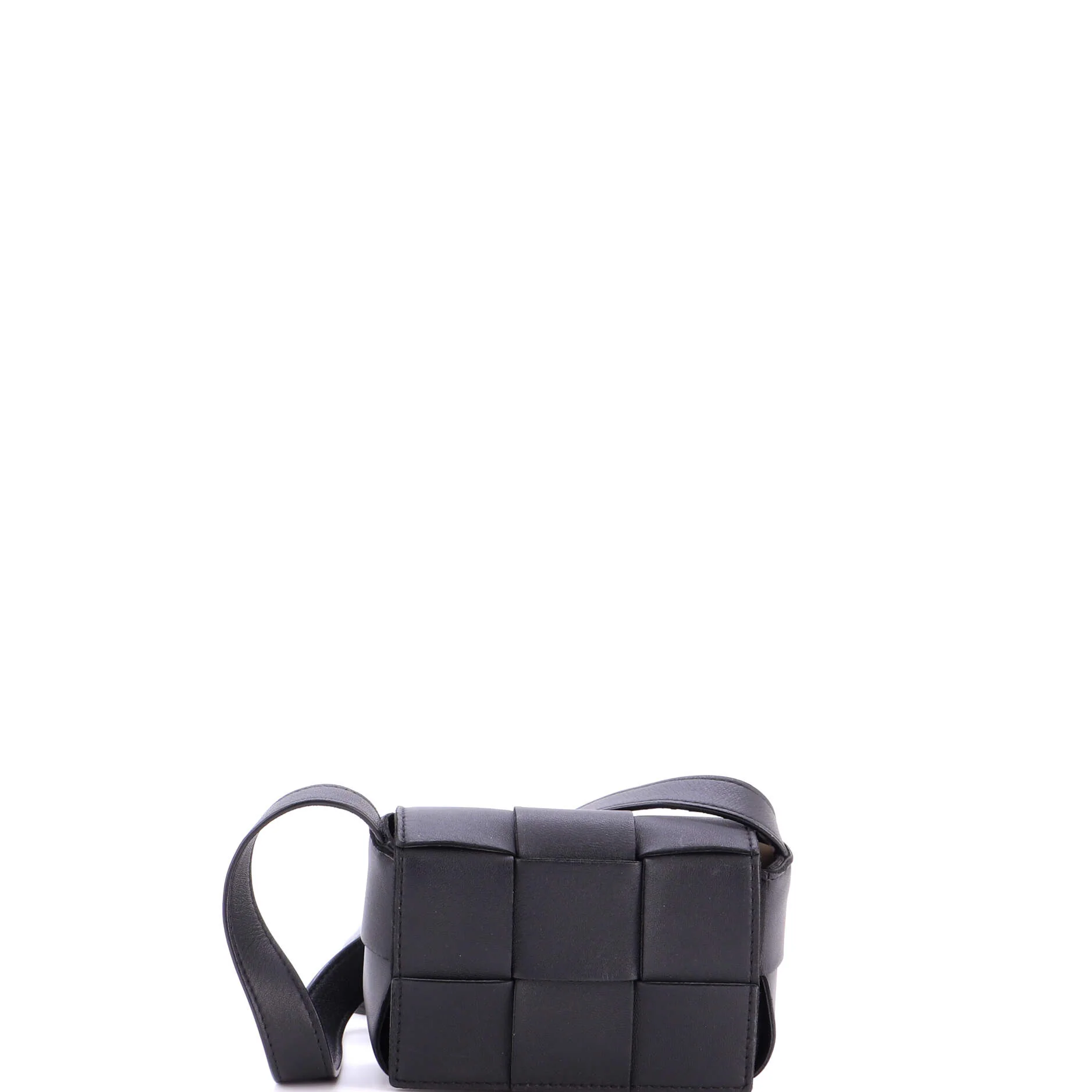 Cassette Crossbody Bag Maxi Intrecciato Leather Candy