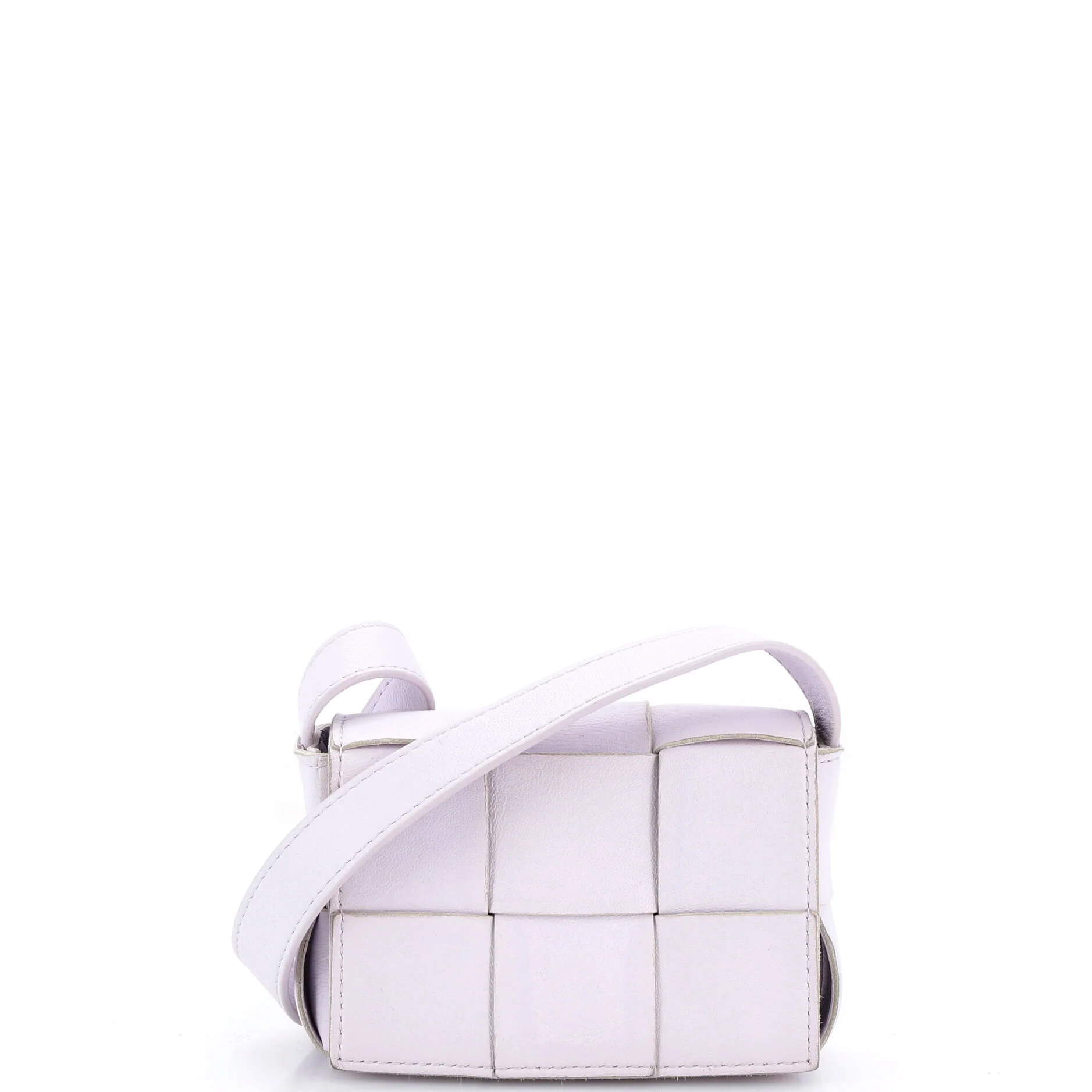 Cassette Crossbody Bag Maxi Intrecciato Leather Candy