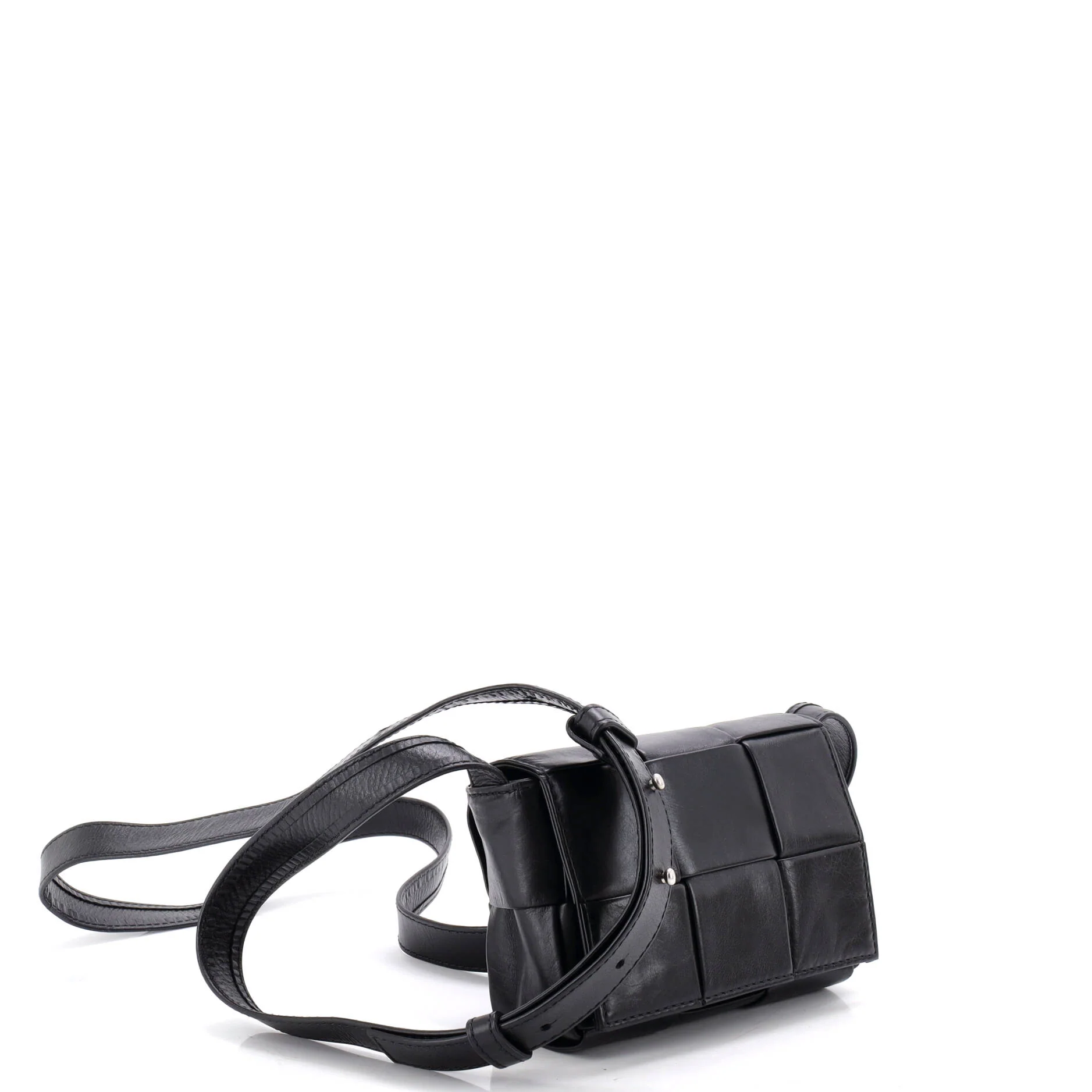 Cassette Crossbody Bag Maxi Intrecciato Leather Candy - Image 2
