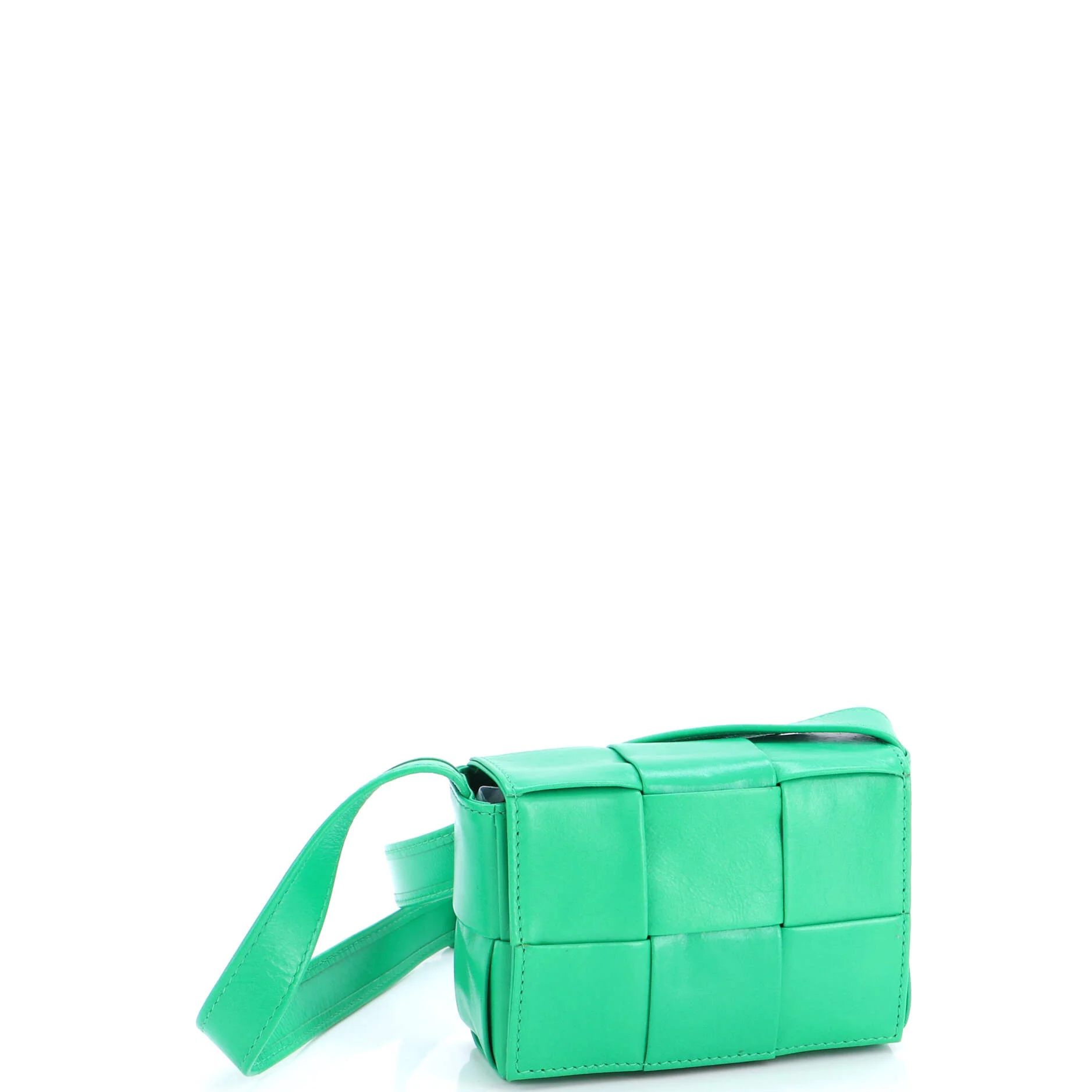 Cassette Crossbody Bag Maxi Intrecciato Leather Candy - Image 2