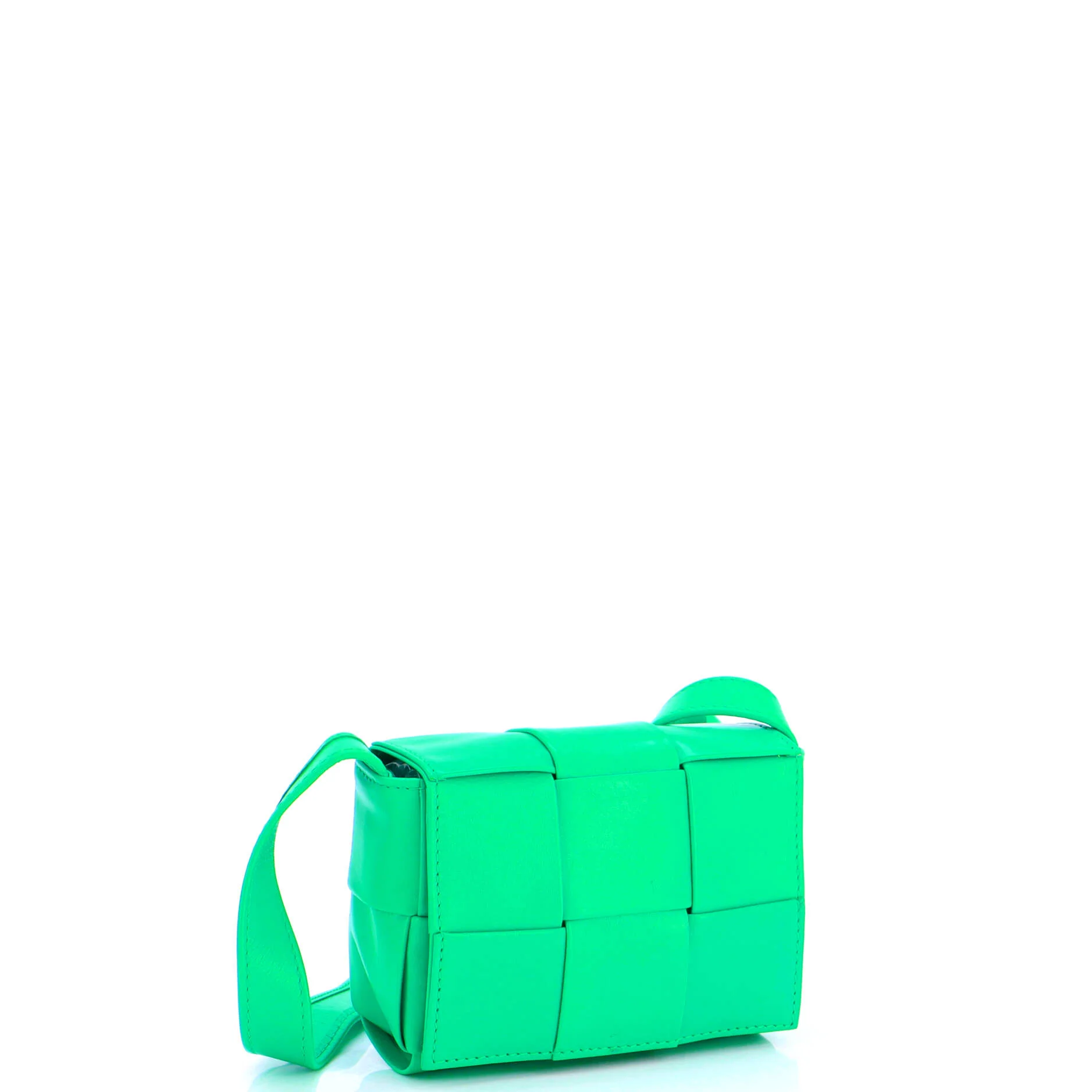Cassette Crossbody Bag Maxi Intrecciato Leather Candy - Image 2