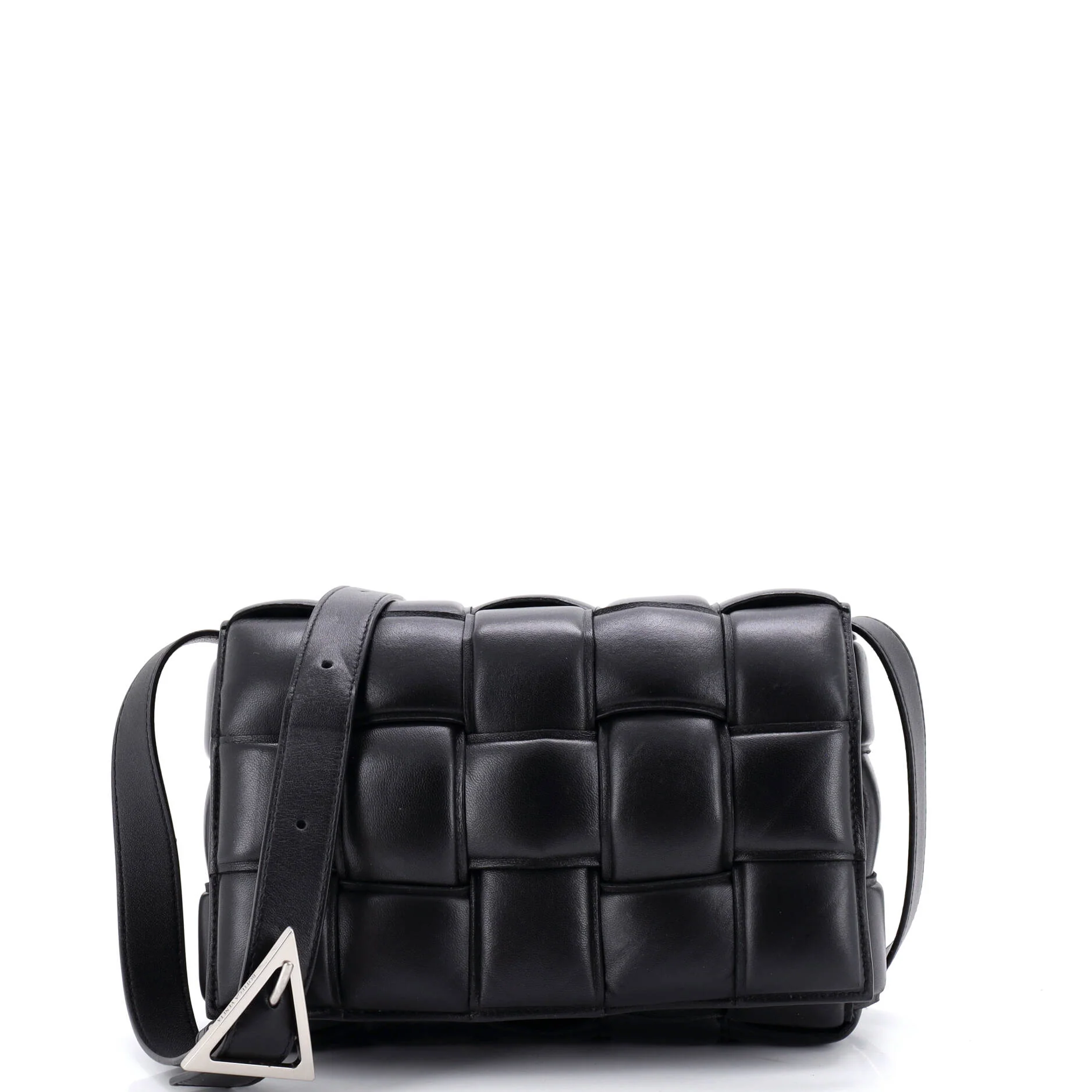 Cassette Crossbody Bag Maxi Intrecciato Leather Small