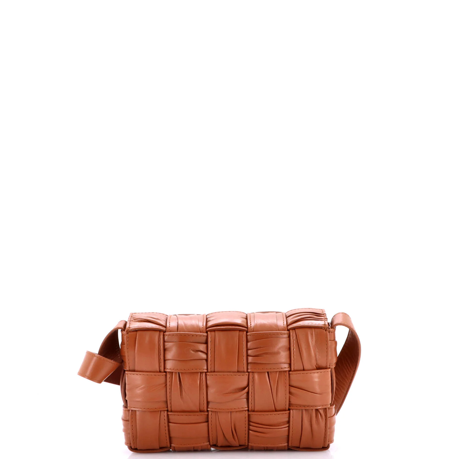 Cassette Crossbody Bag Maxi Intrecciato Plisse Leather - Image 3