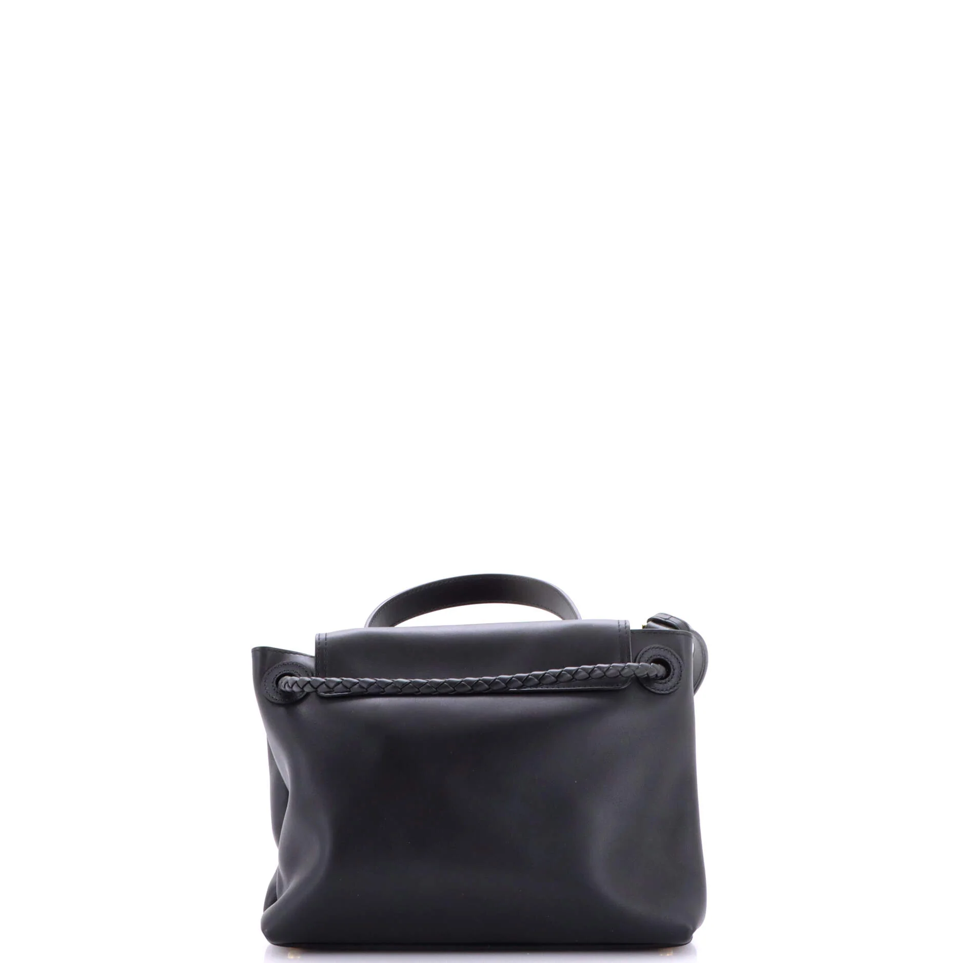 Ciao Ciao Top Handle Bag Leather with Intrecciato Detail Small - Image 3