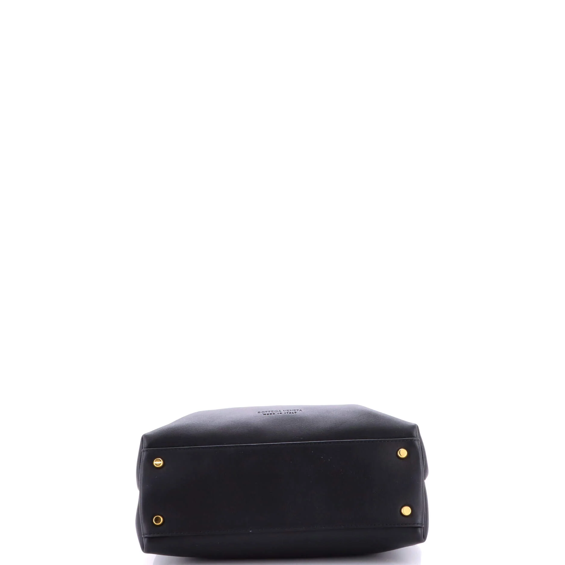 Ciao Ciao Top Handle Bag Leather with Intrecciato Detail Small - Image 4
