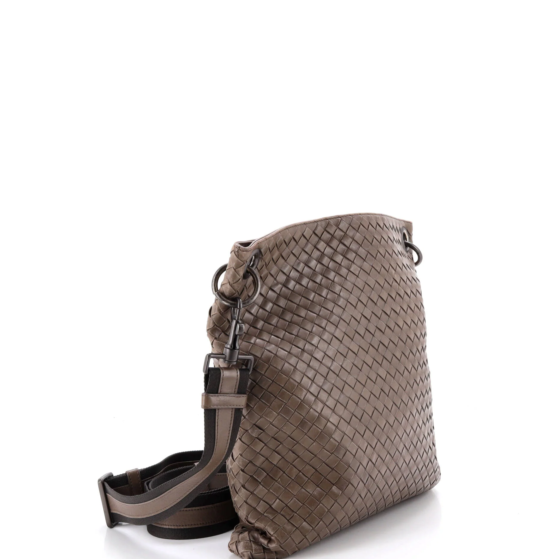 Flat Messenger Bag Intrecciato Nappa Medium - Image 2