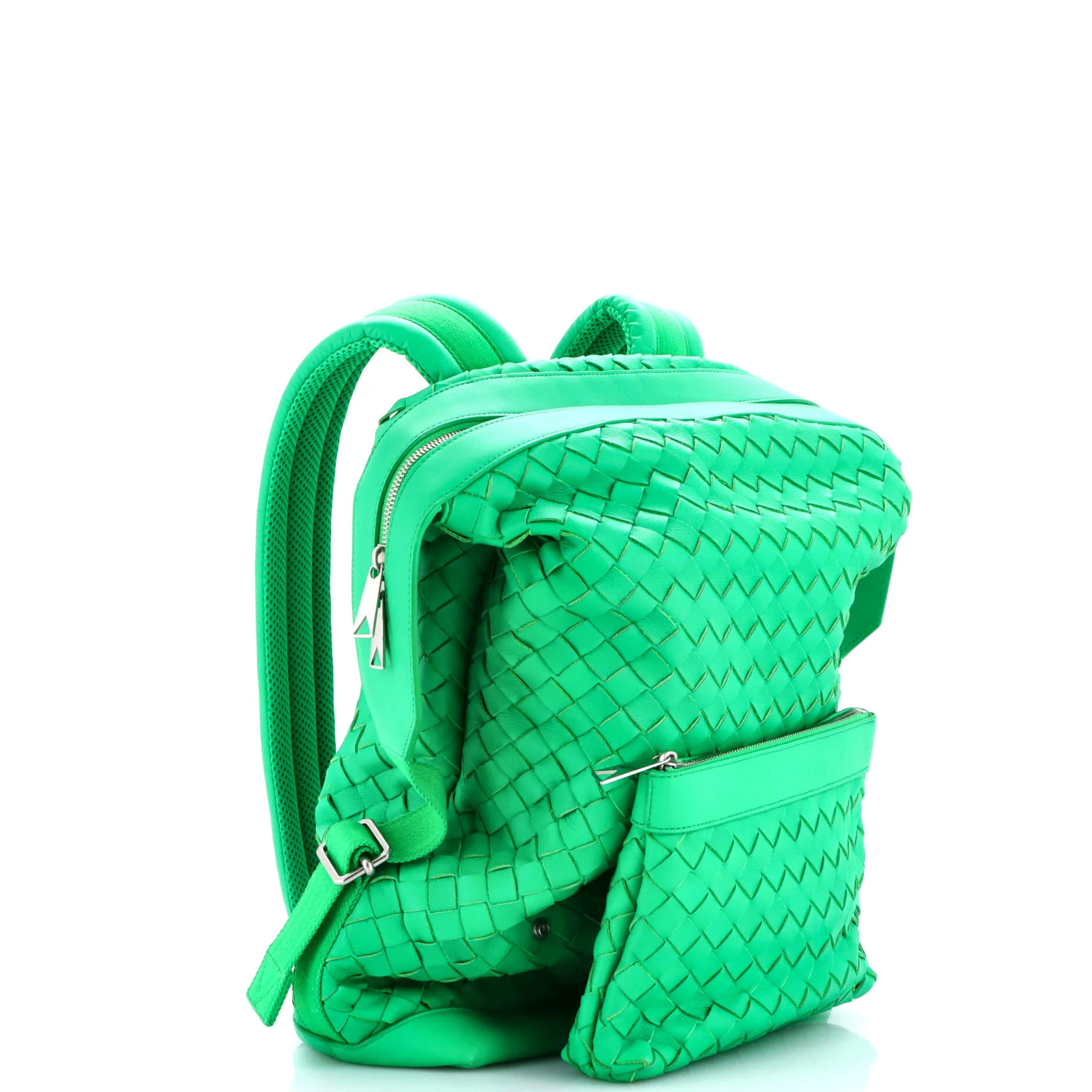 Front Pocket Backpack Intrecciato Nappa Large - Image 2