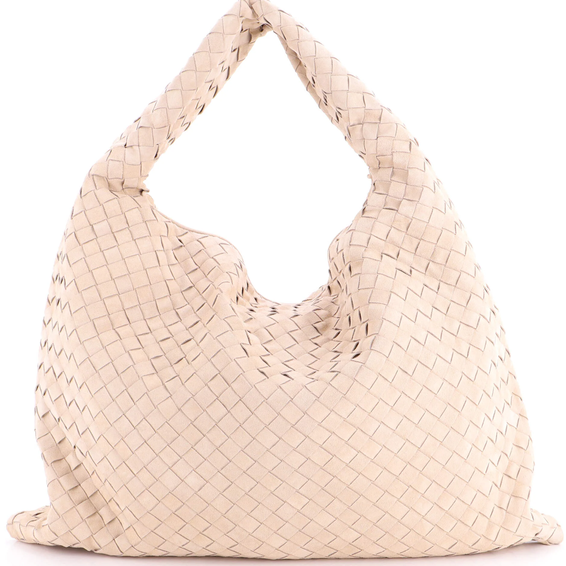 Hop Hobo Intrecciato Suede Large