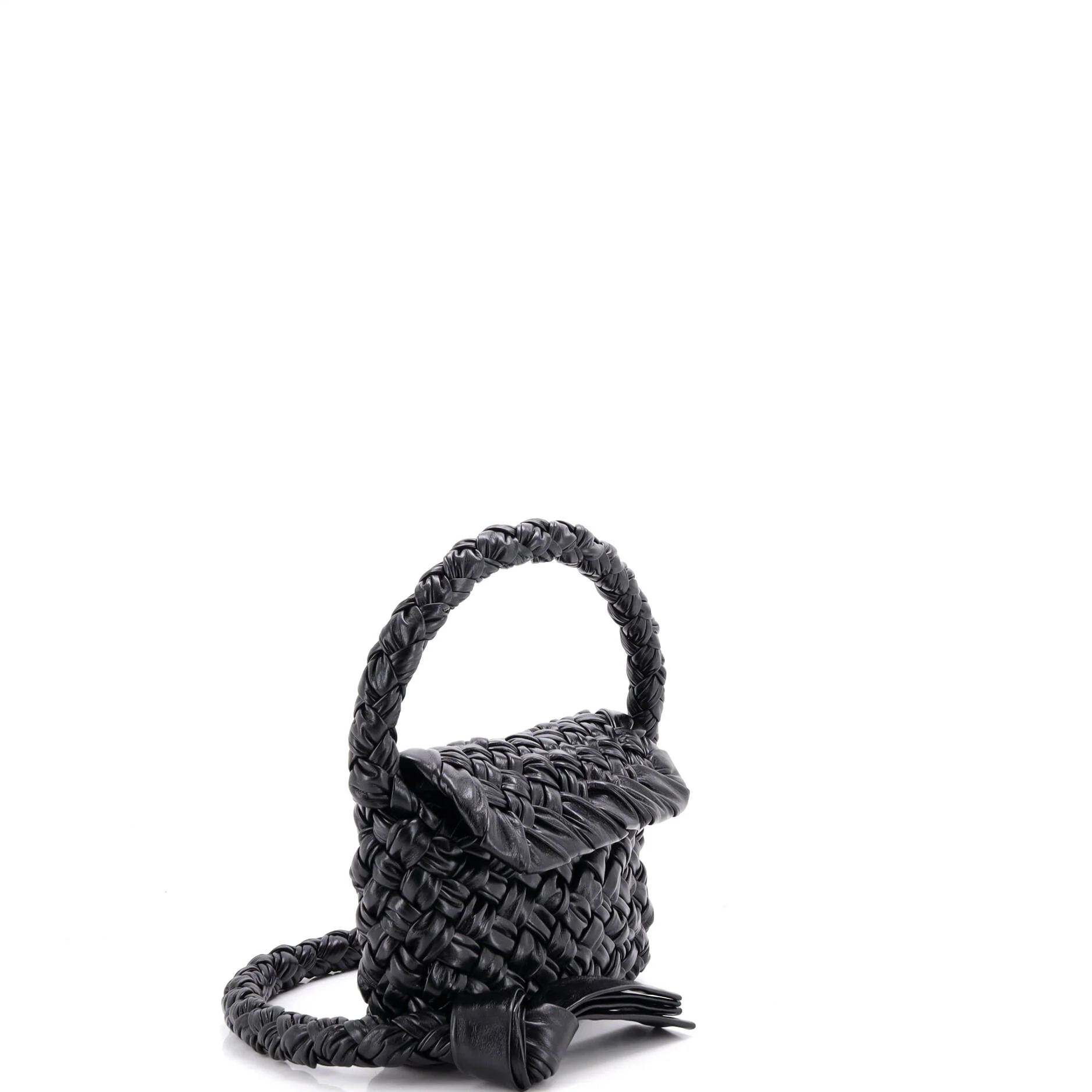 Kalimero Citta Shoulder Bag Intrecciato Plisse Leather - Image 2