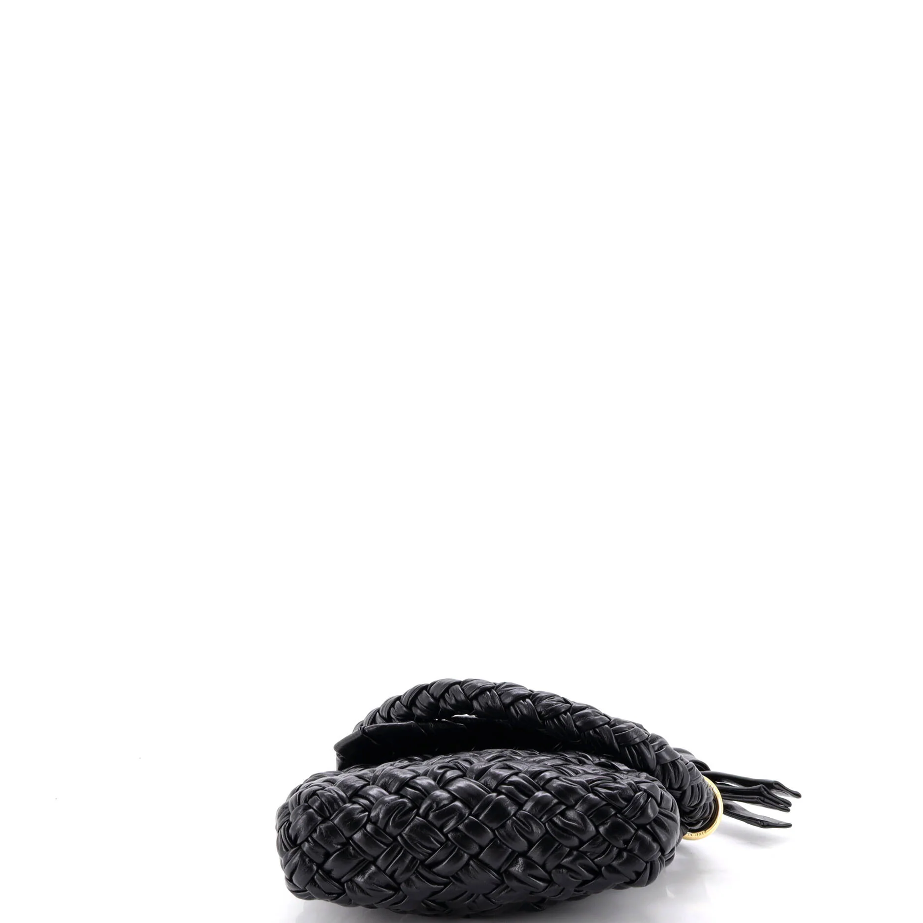 Kalimero Citta Shoulder Bag Intrecciato Plisse Leather - Image 4