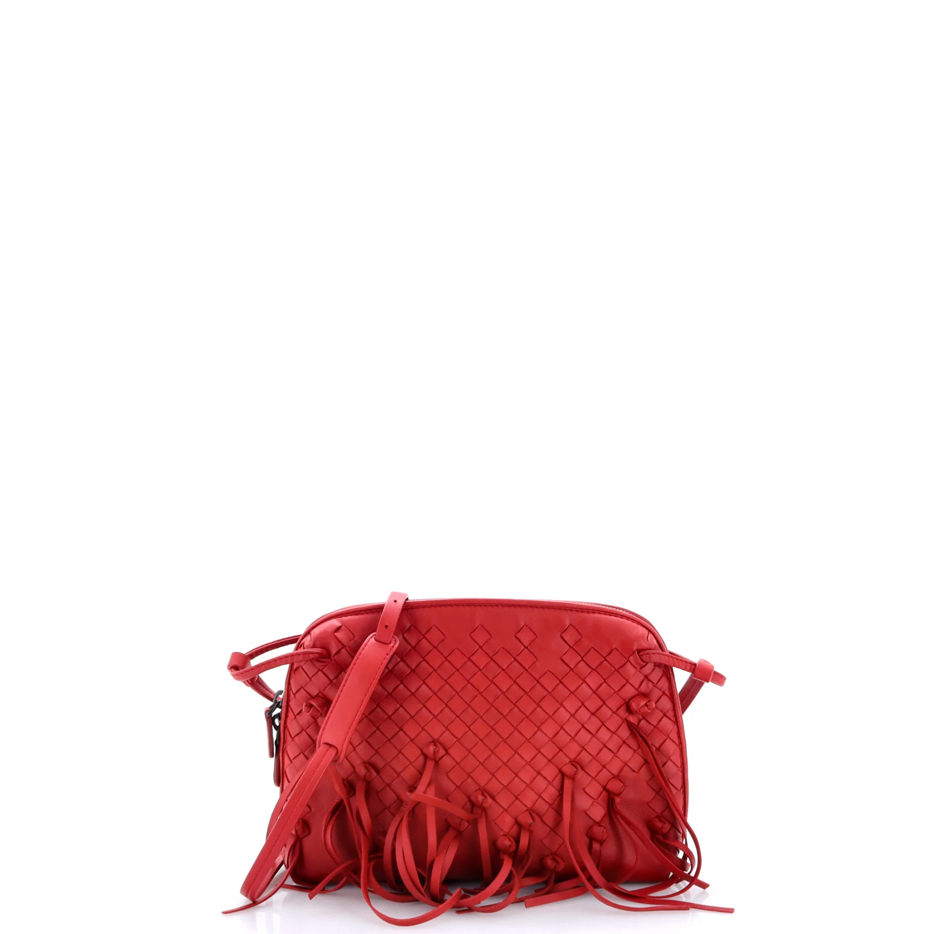 Nodini Crossbody Bag Fringe Intrecciato Nappa Small