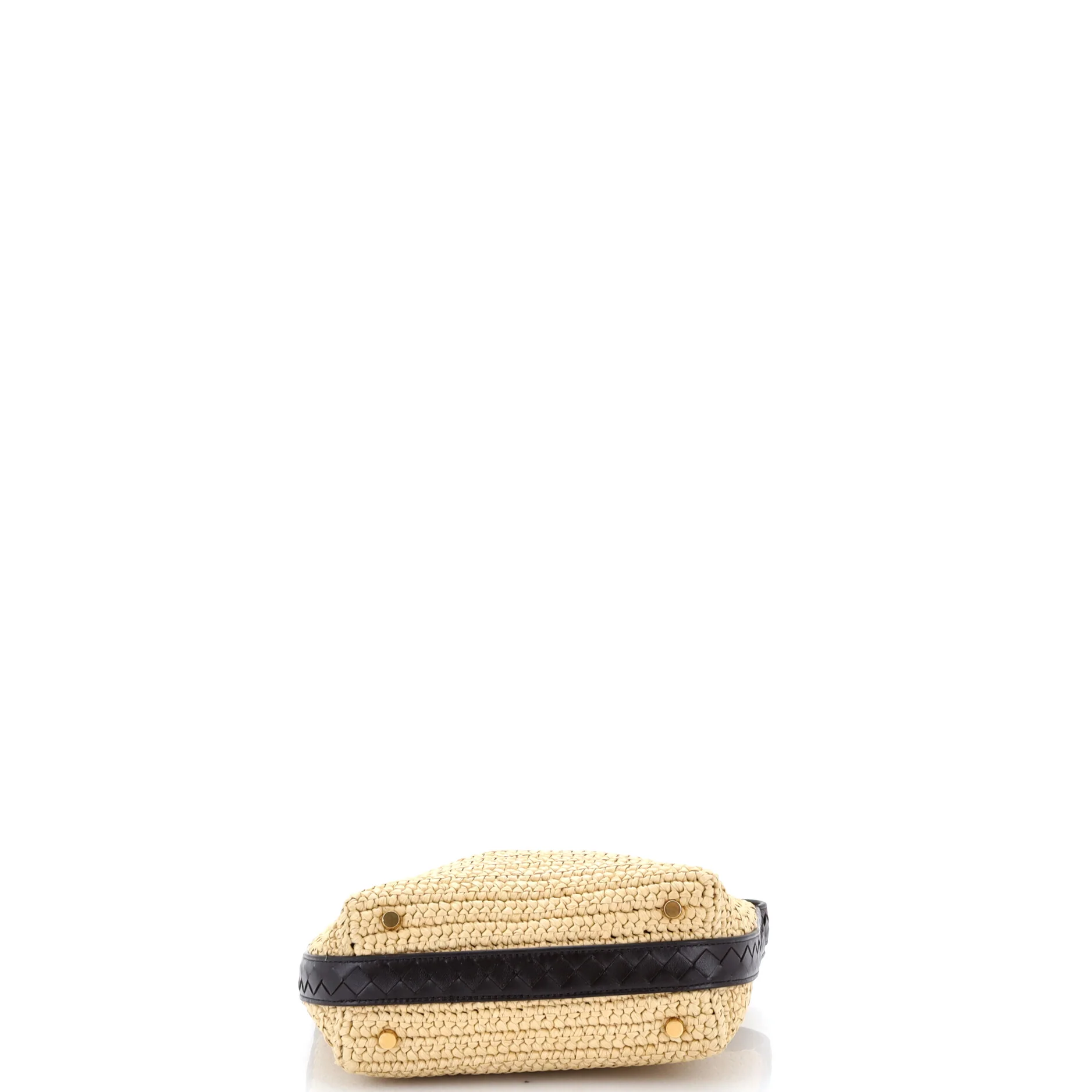 Wallace Shoulder Bag Woven Raffia with Leather Mini - Image 4
