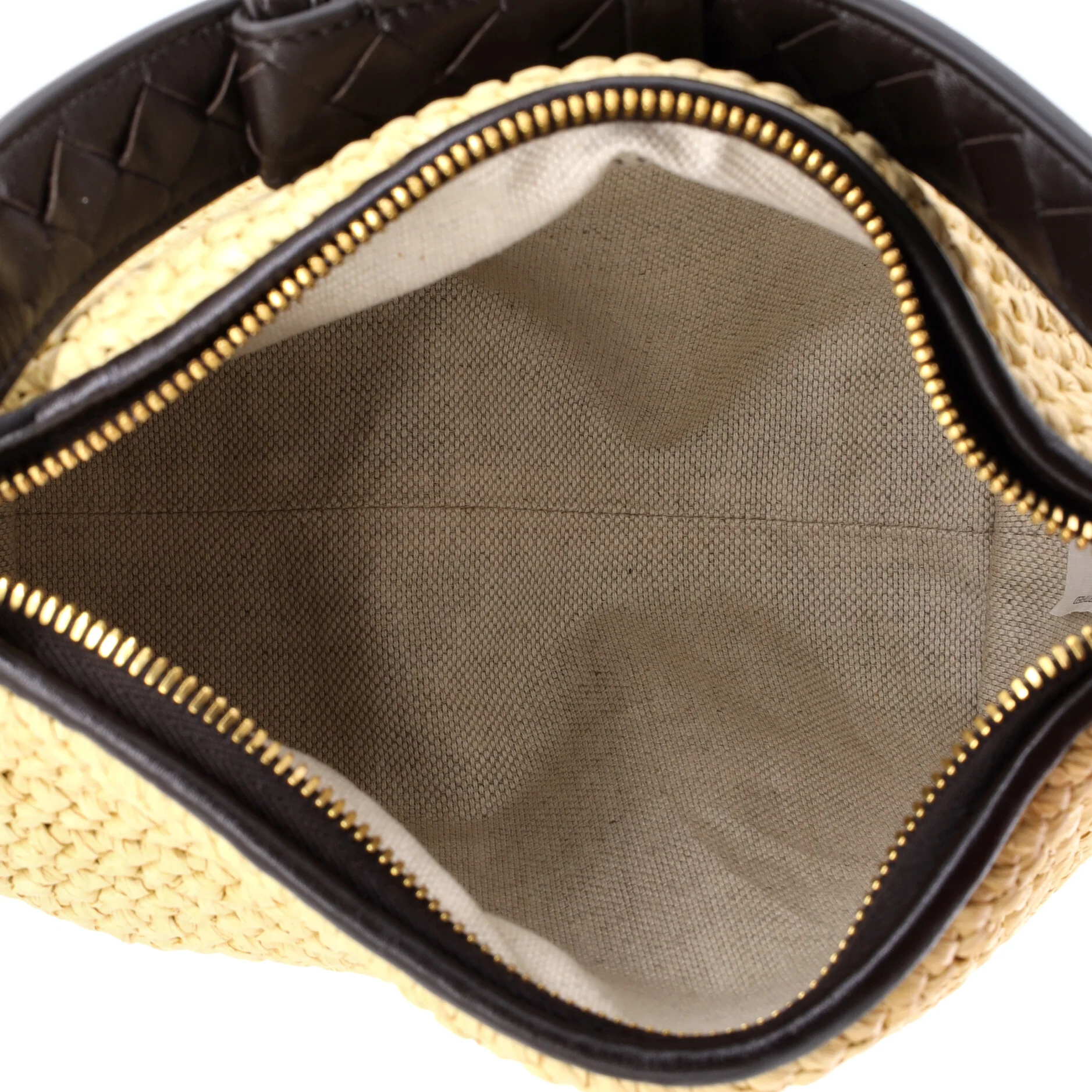 Wallace Shoulder Bag Woven Raffia with Leather Mini - Image 5