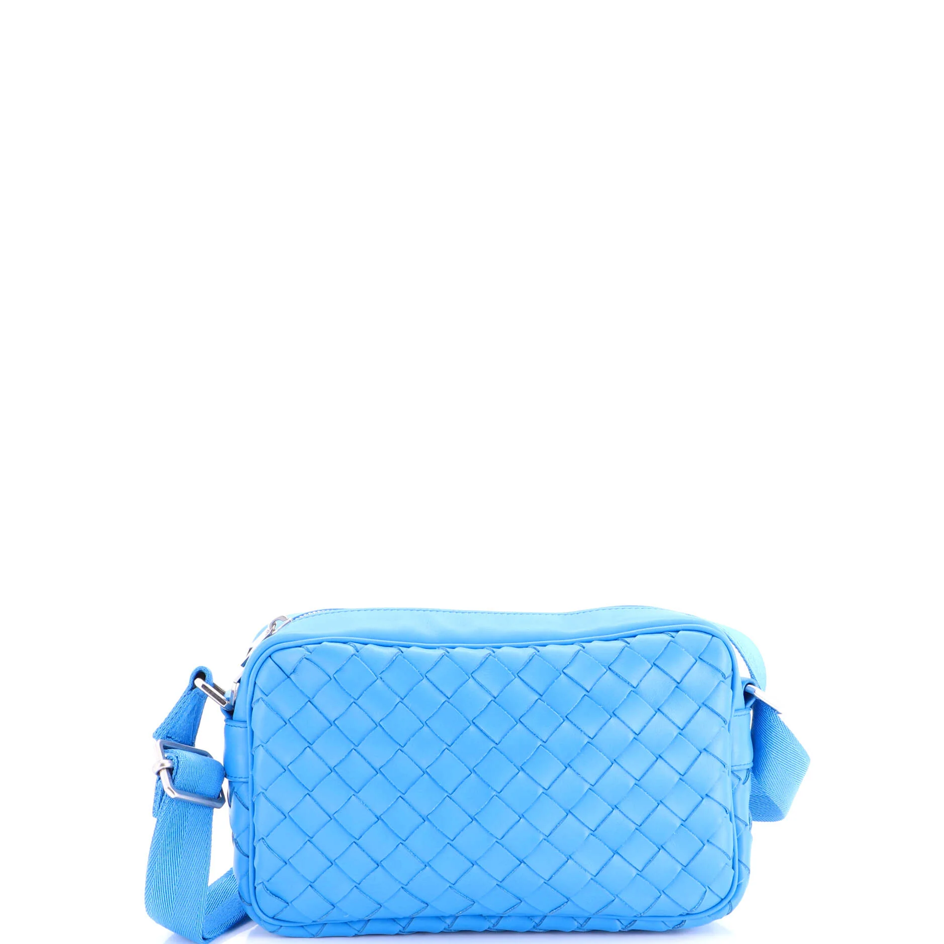 Zip Camera Bag Intrecciato Nappa Small
