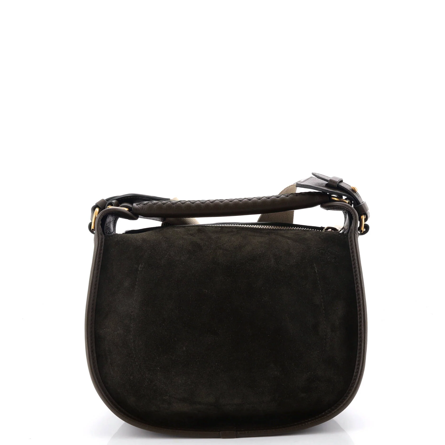 B Clip Messenger Bag Suede Small - Image 3