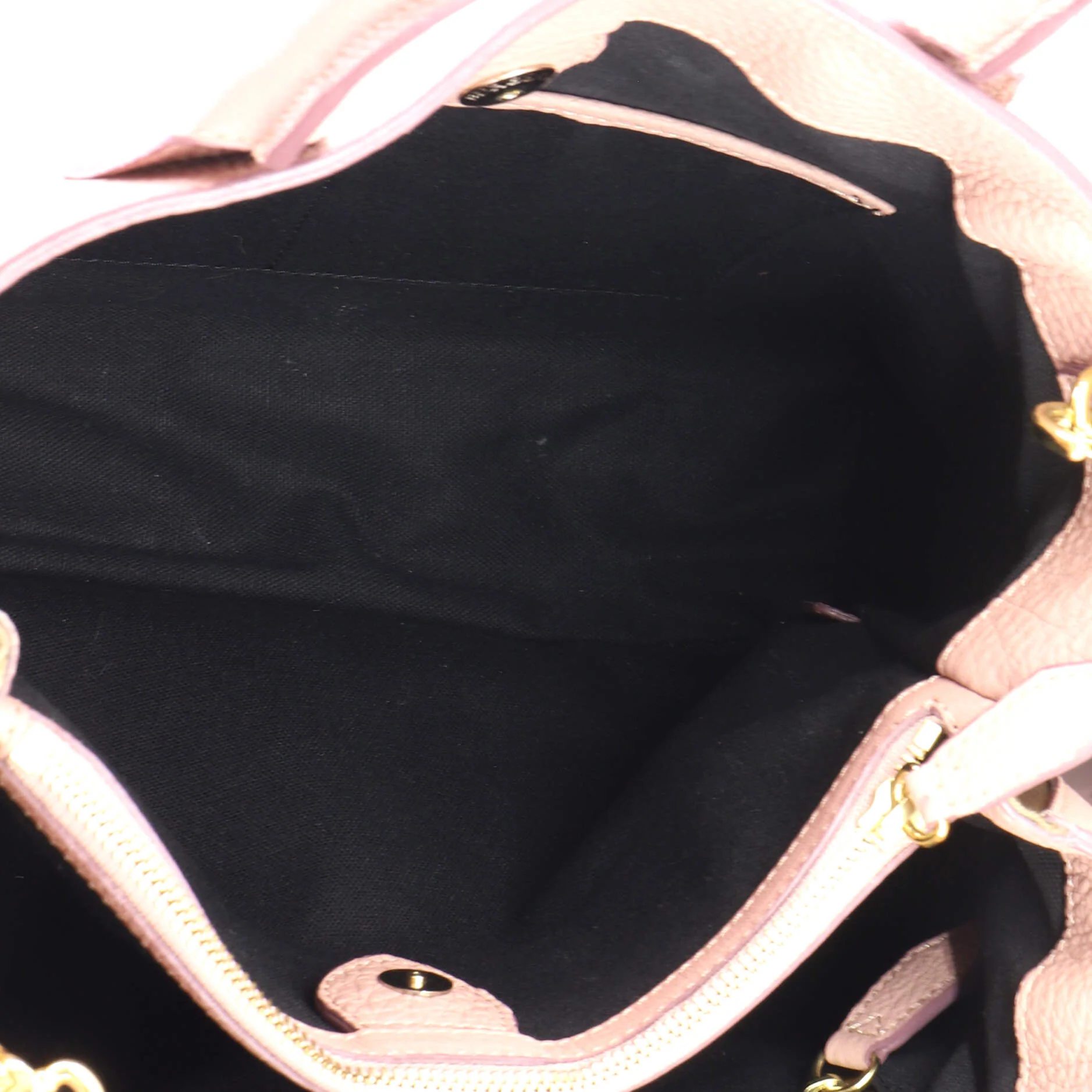 Banner Tote Leather and House Check Canvas Medium - Image 5
