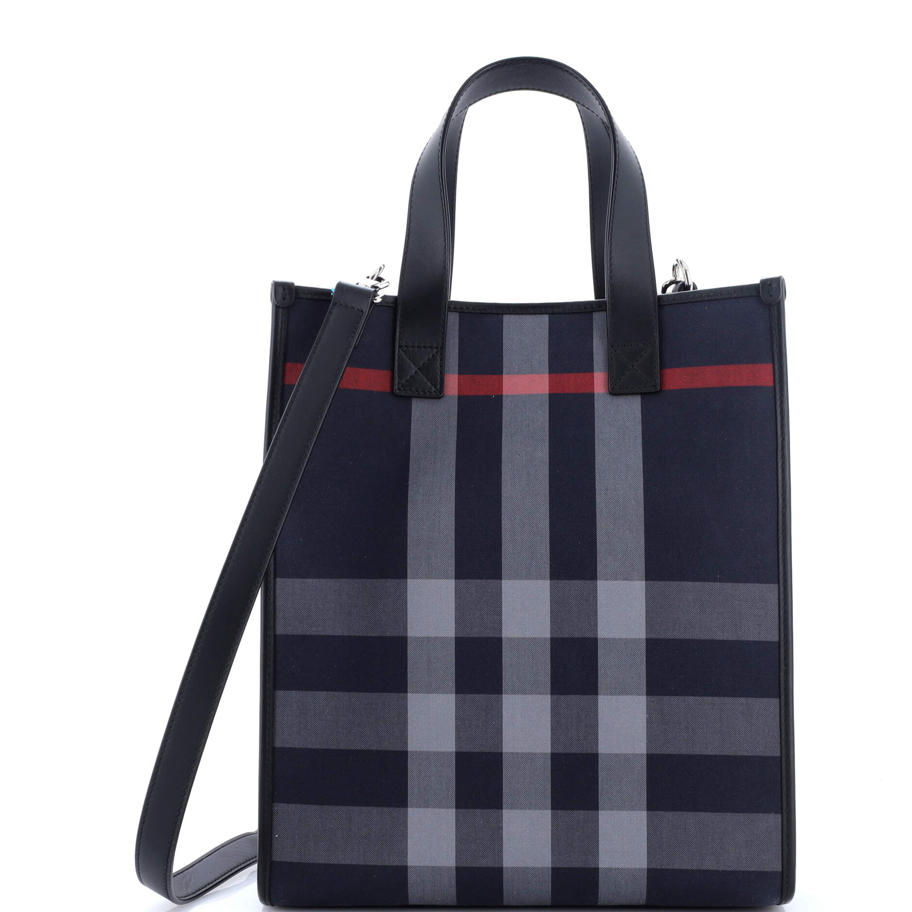 Book Tote Check E-Canvas Medium
