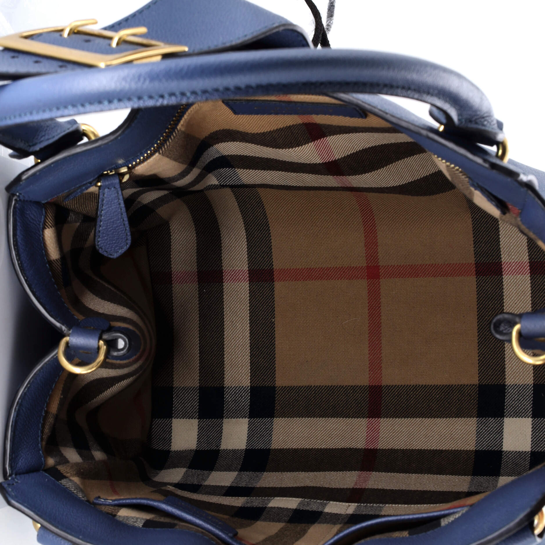 Buckle Tote Leather Medium - Image 5