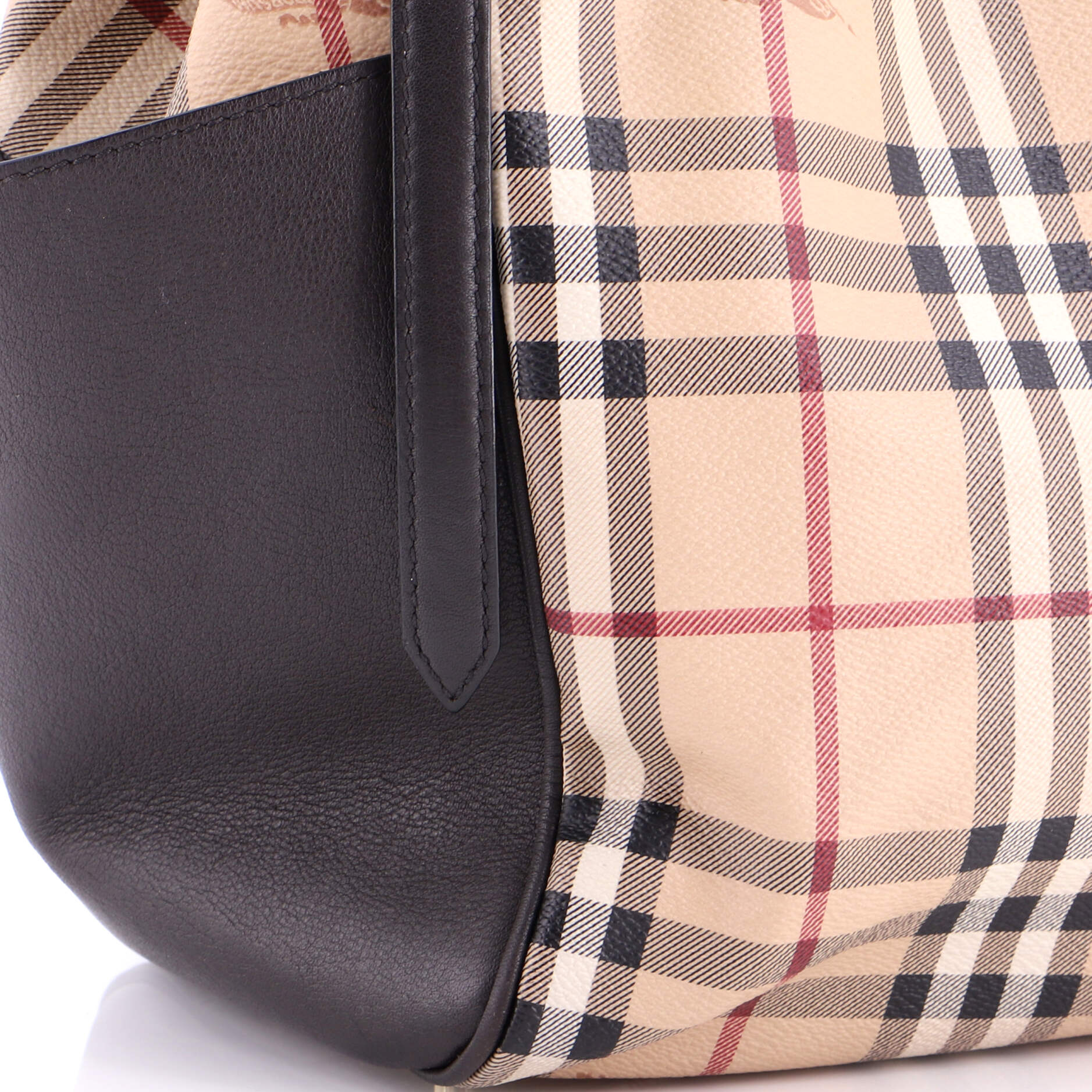 Canterbury Panels Tote Haymarket Coated Canvas and Leather Small - Image 6