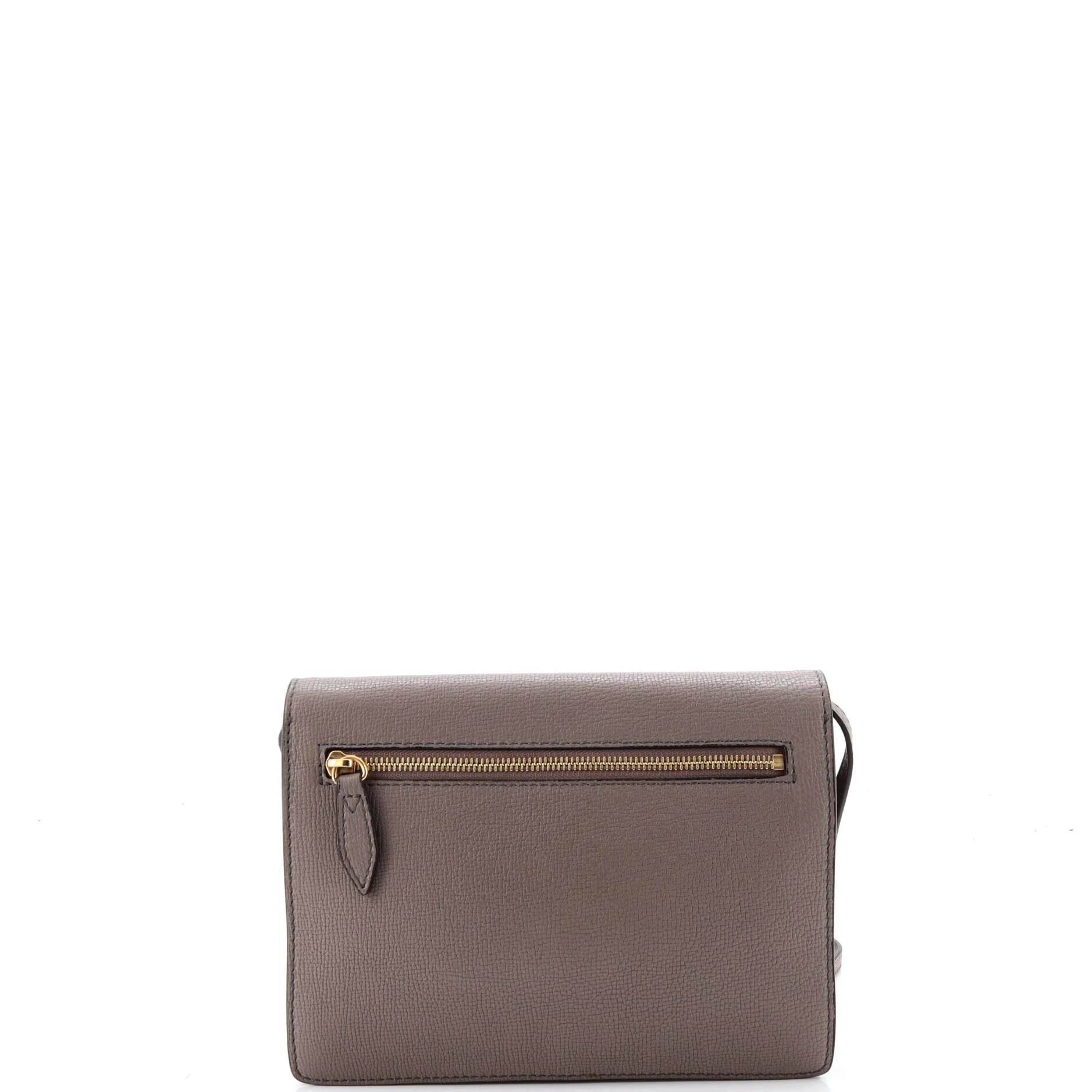 Macken Crossbody Bag Leather and House Check Canvas Small - Image 3