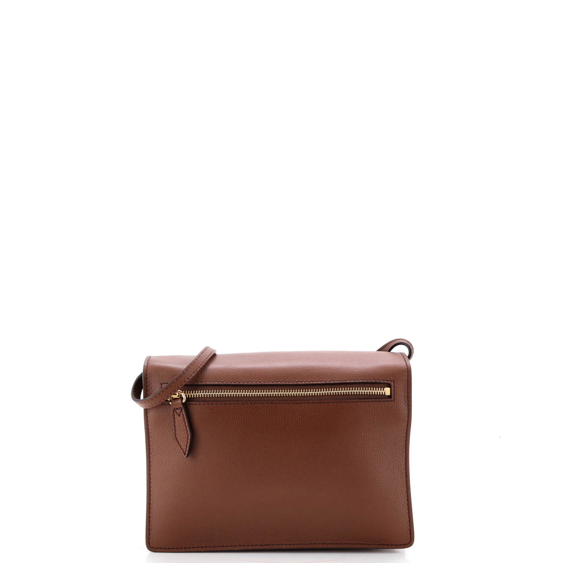 Macken Crossbody Bag Leather and House Check Canvas Small - Image 3