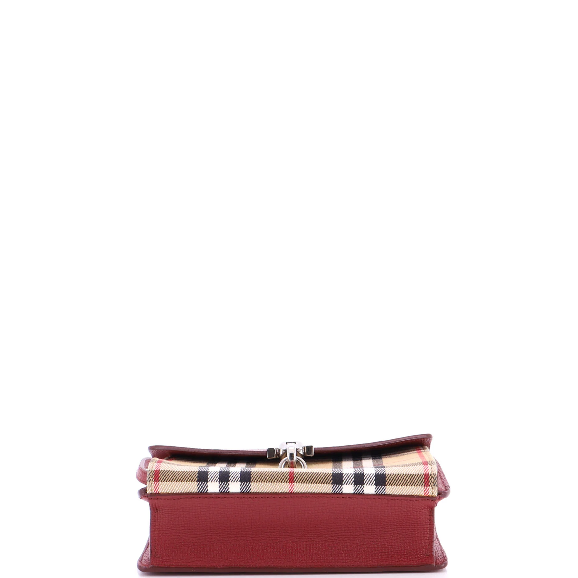 Macken Crossbody Bag Leather and Vintage Check Canvas Baby - Image 4