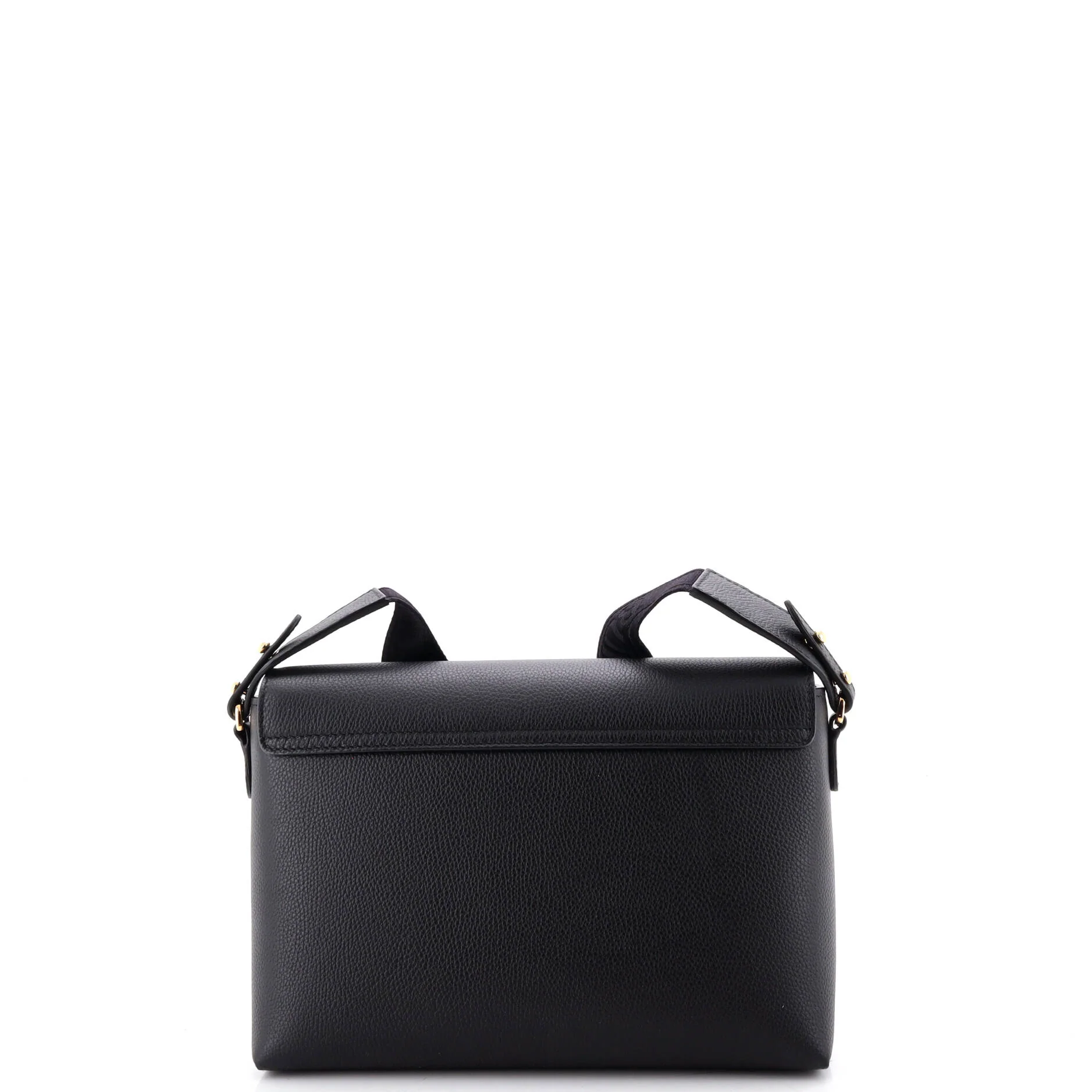 Note Crossbody Bag Leather with Vintage Check Canvas Medium - Image 3
