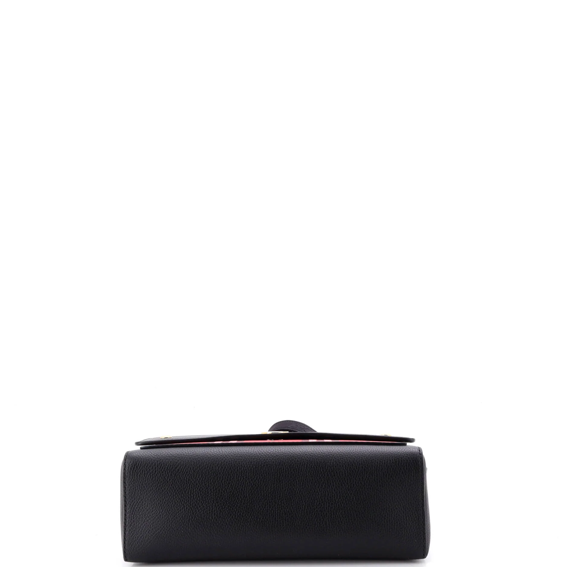 Note Crossbody Bag Leather with Vintage Check Canvas Medium - Image 4