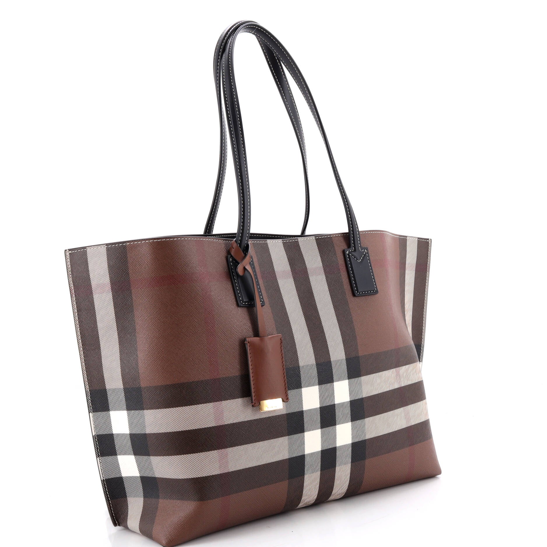 Open Tote Check E-Canvas Large - Image 2
