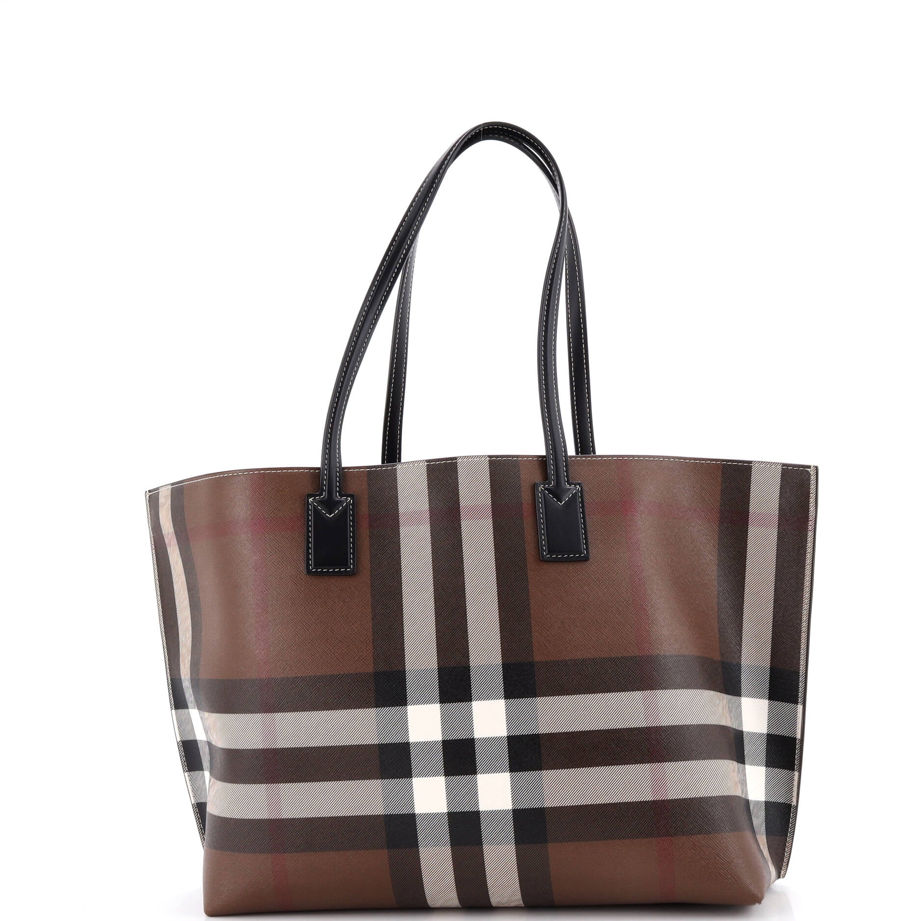 Open Tote Check E-Canvas Large - Image 3