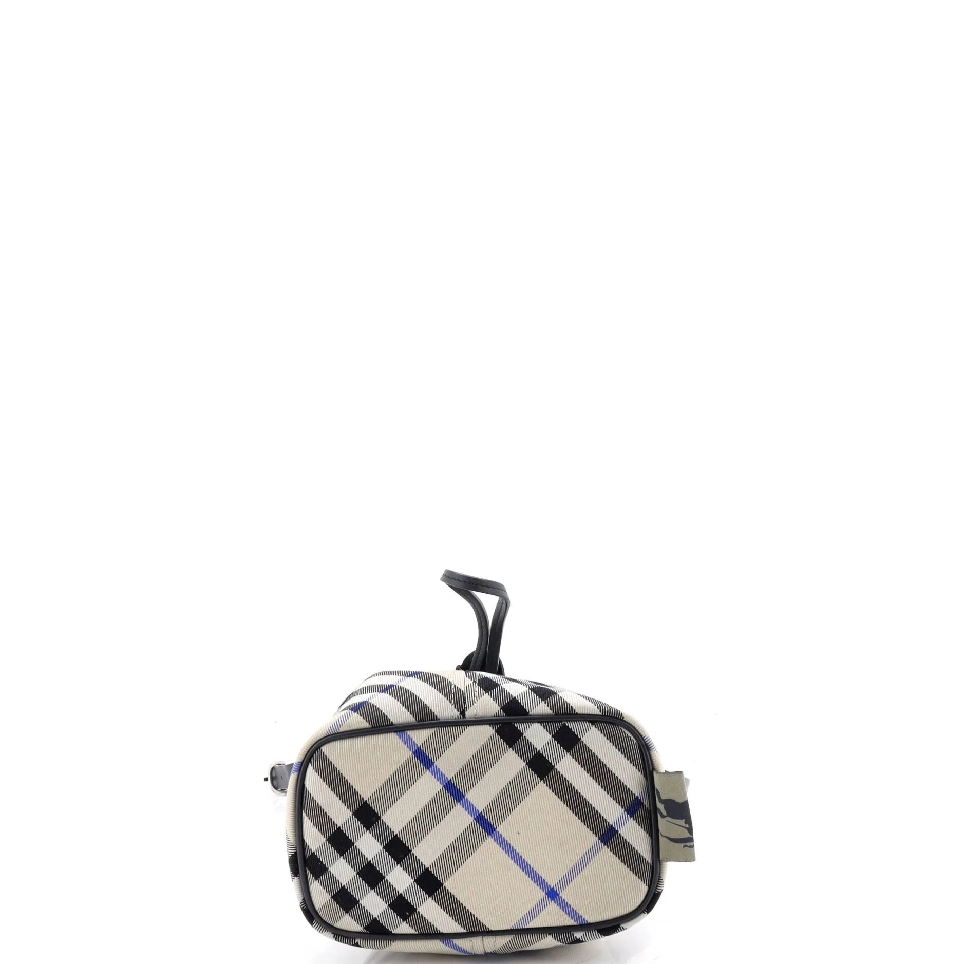 Wristlet Bucket Bag Vintage Check Canvas Mini - Image 4