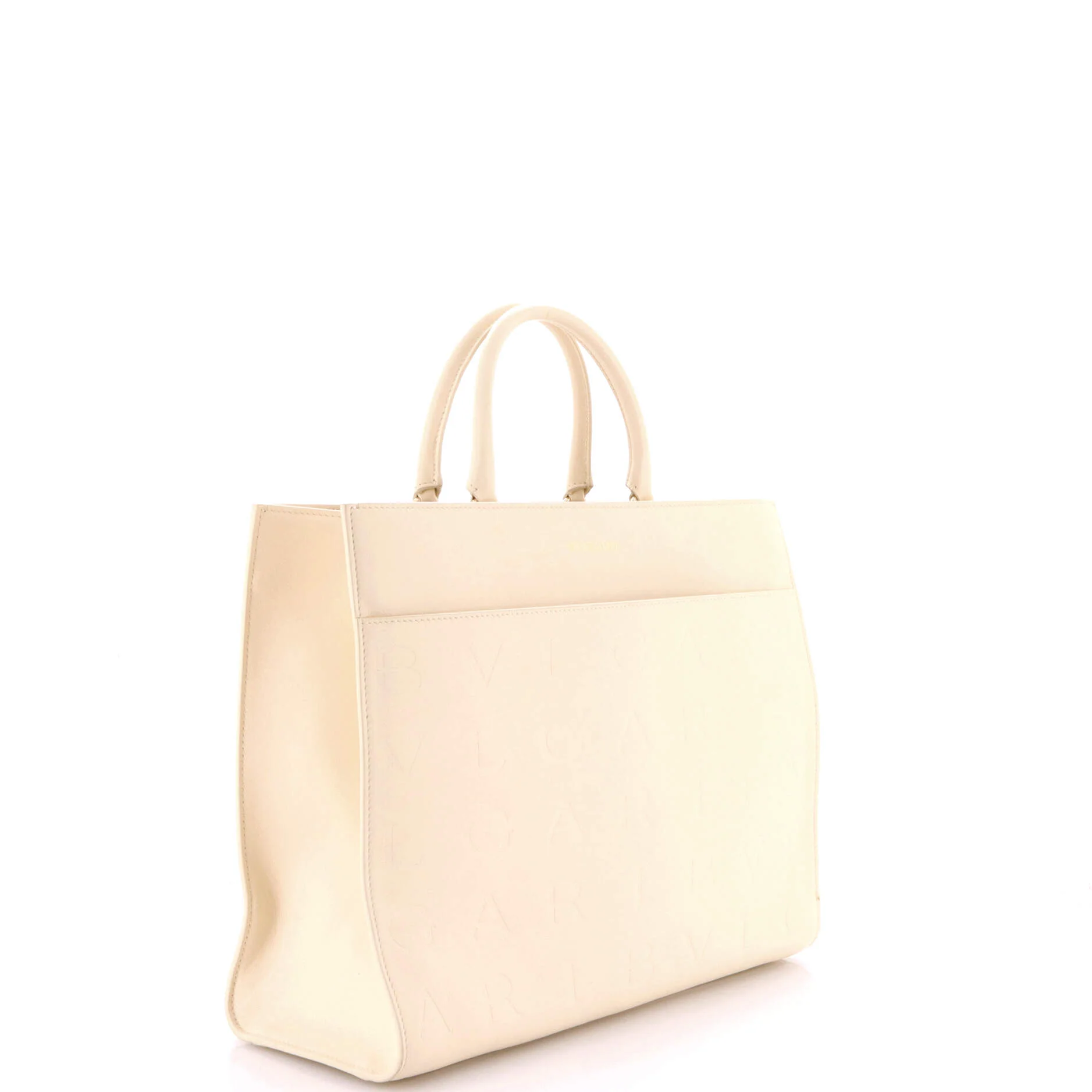Logo Convertible Tote Embroidered Leather Medium - Image 2