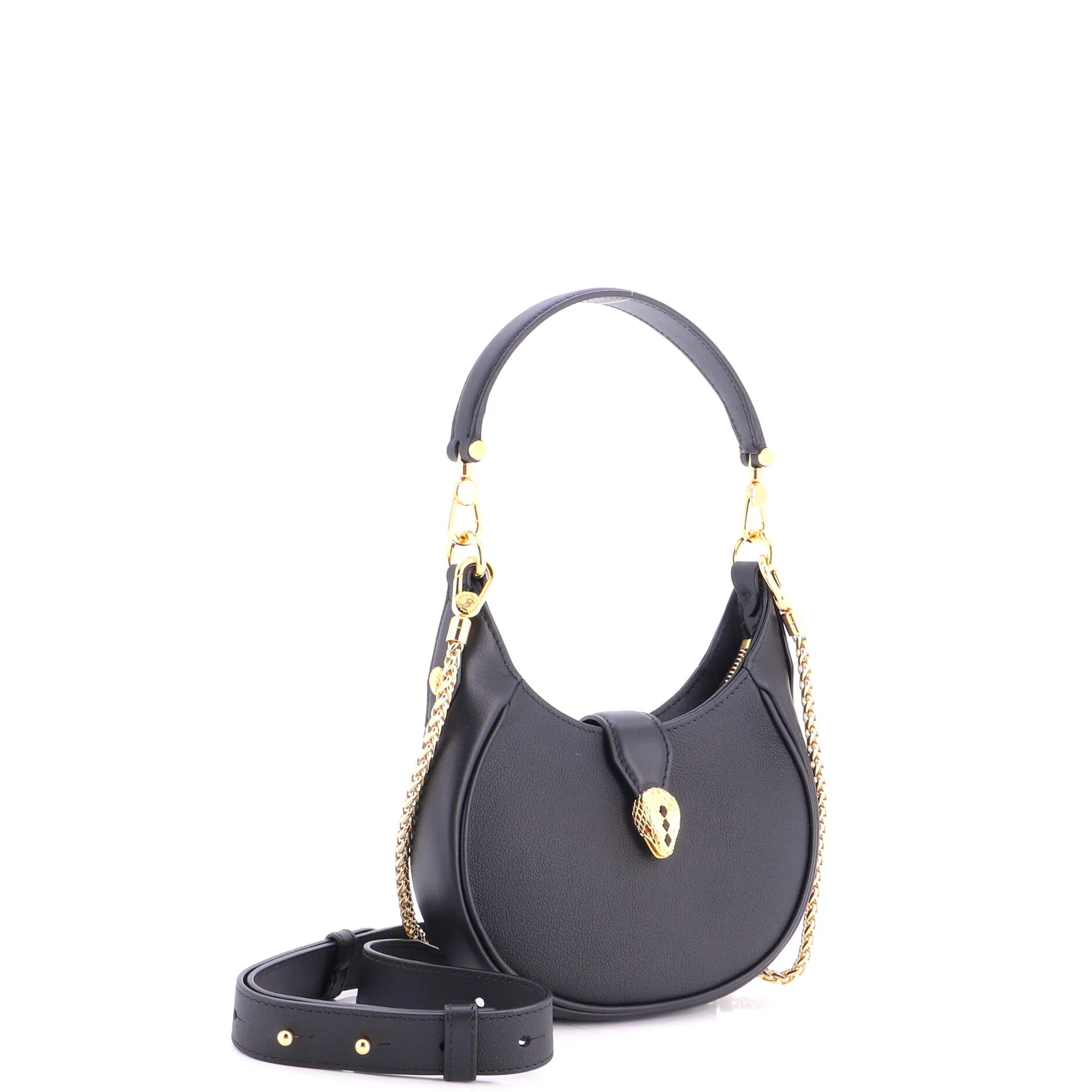 Serpenti Ellipse Crossbody Bag Leather Mini - Image 2