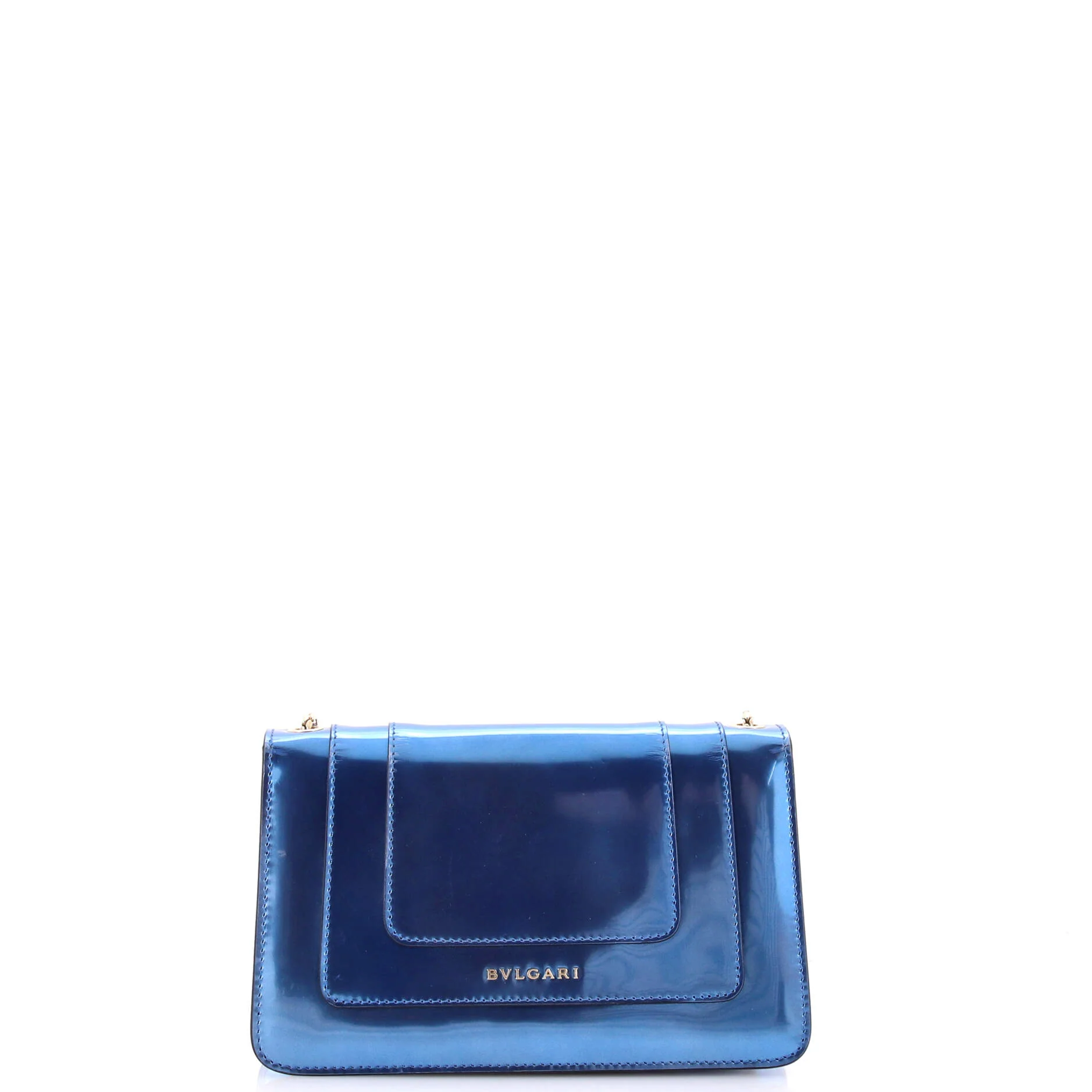 Serpenti Forever Shoulder Bag Metallic Leather Small - Image 3