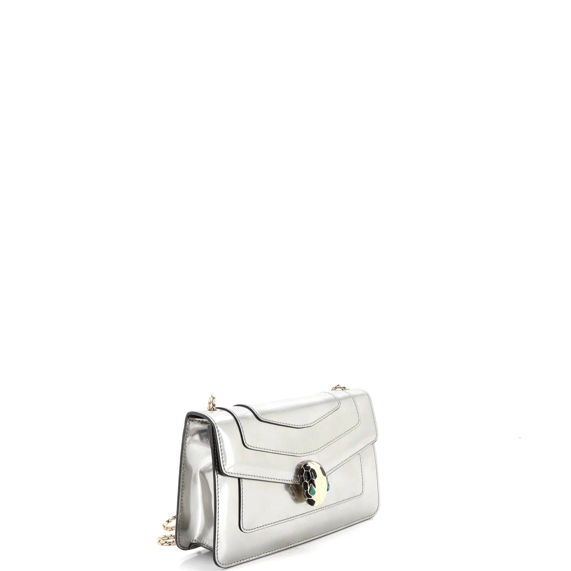 Serpenti Forever Shoulder Bag Metallic Leather Small - Image 2