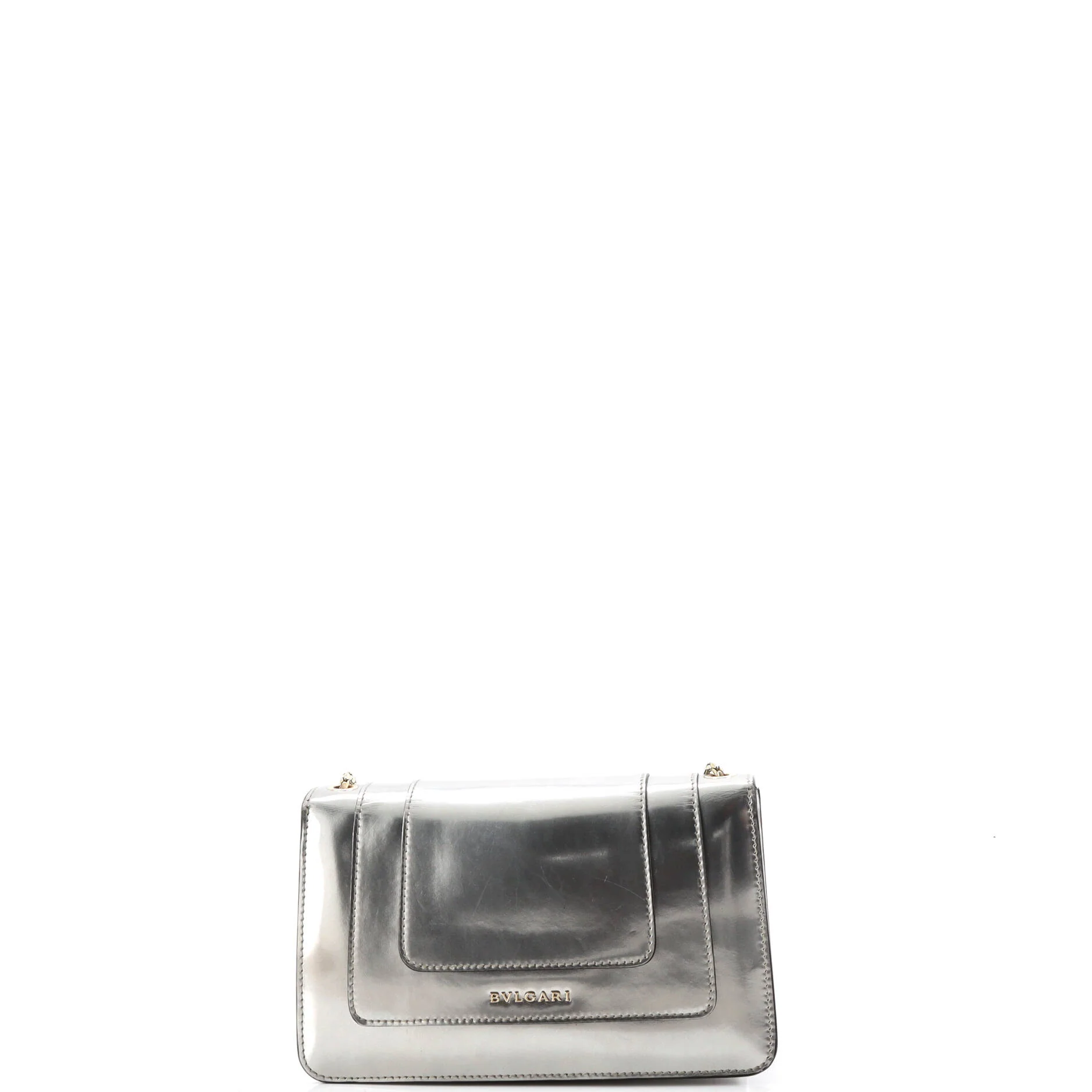 Serpenti Forever Shoulder Bag Metallic Leather Small - Image 3