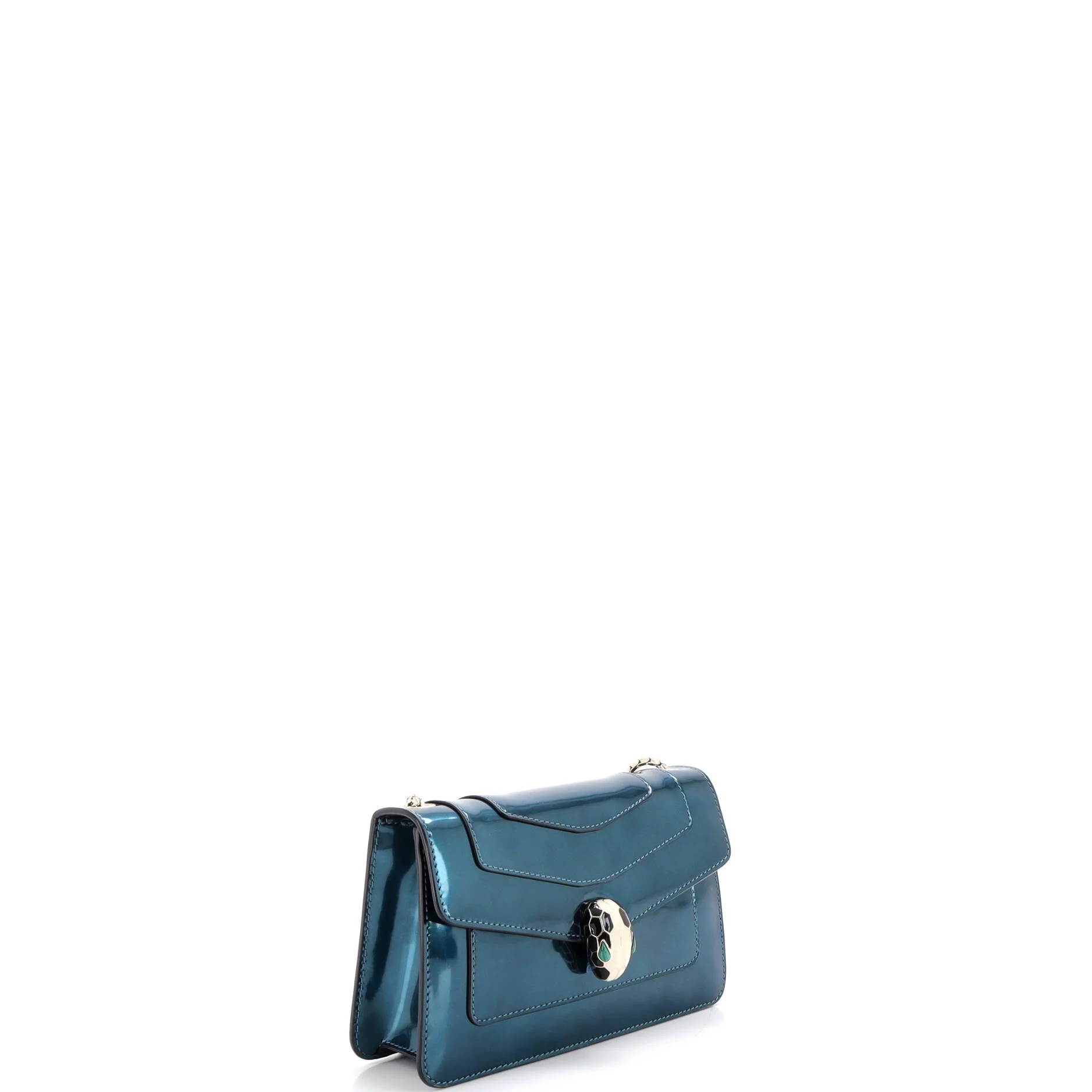 Serpenti Forever Shoulder Bag Patent Small - Image 3