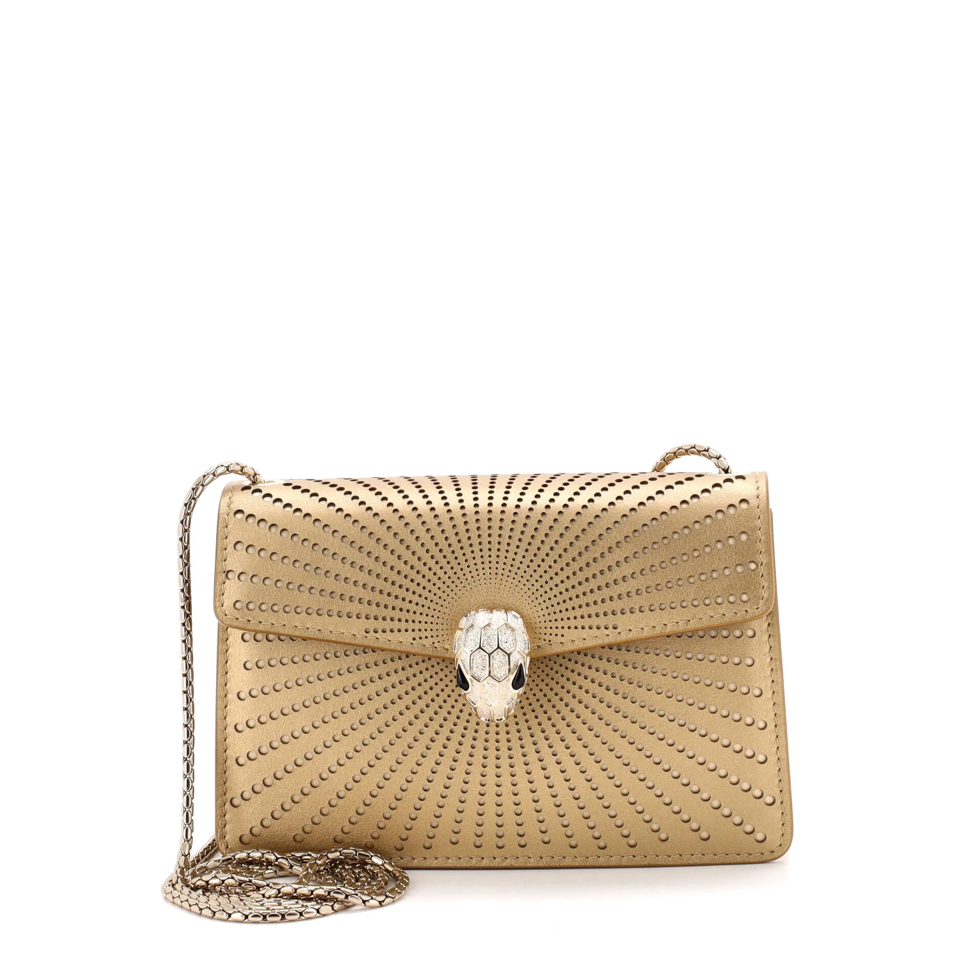 Serpenti Forever Shoulder Bag Perforated Leather Small
