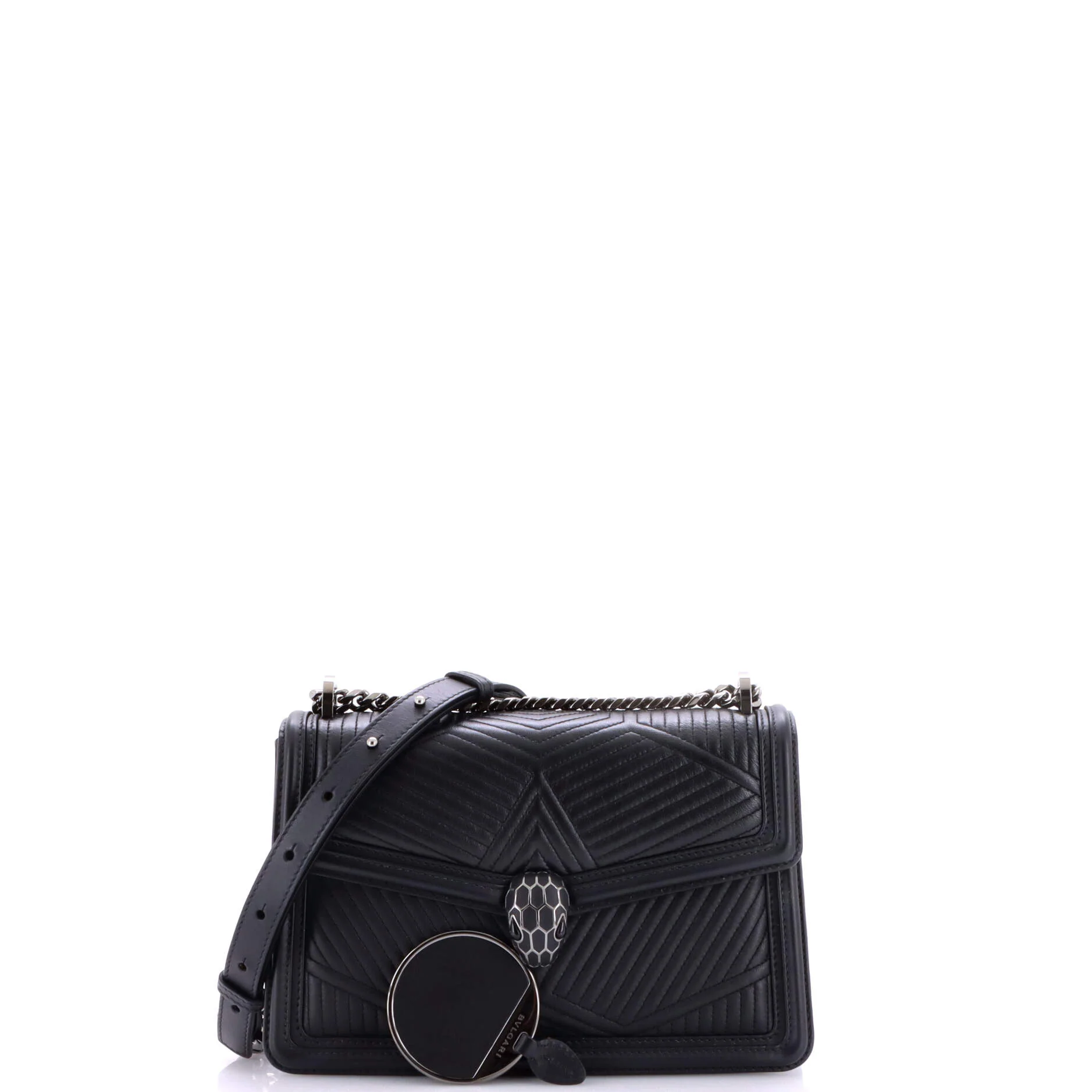 Serpenti Forever Shoulder Bag Quilted Leather Small - Image 2