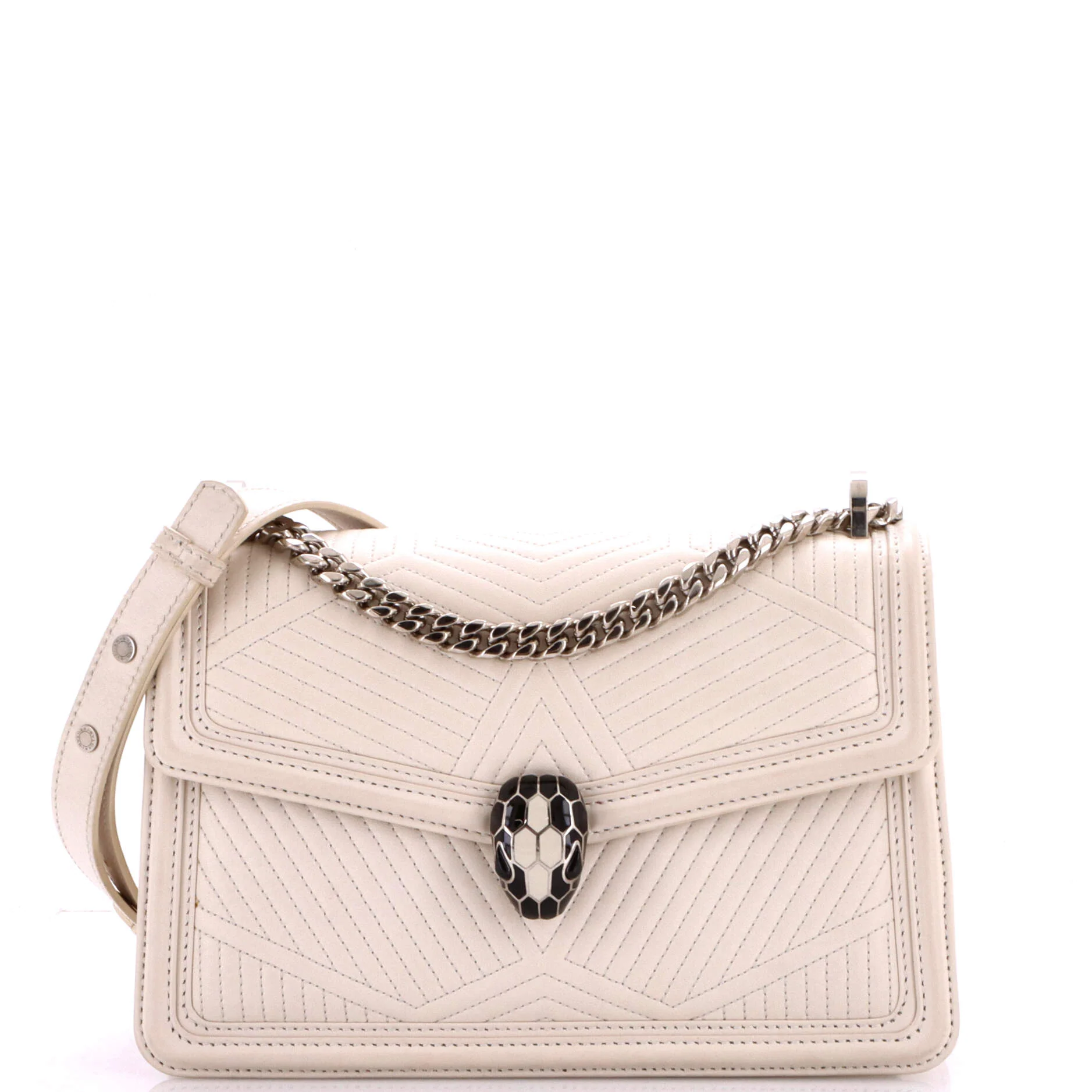 Serpenti Forever Shoulder Bag Quilted Leather Small